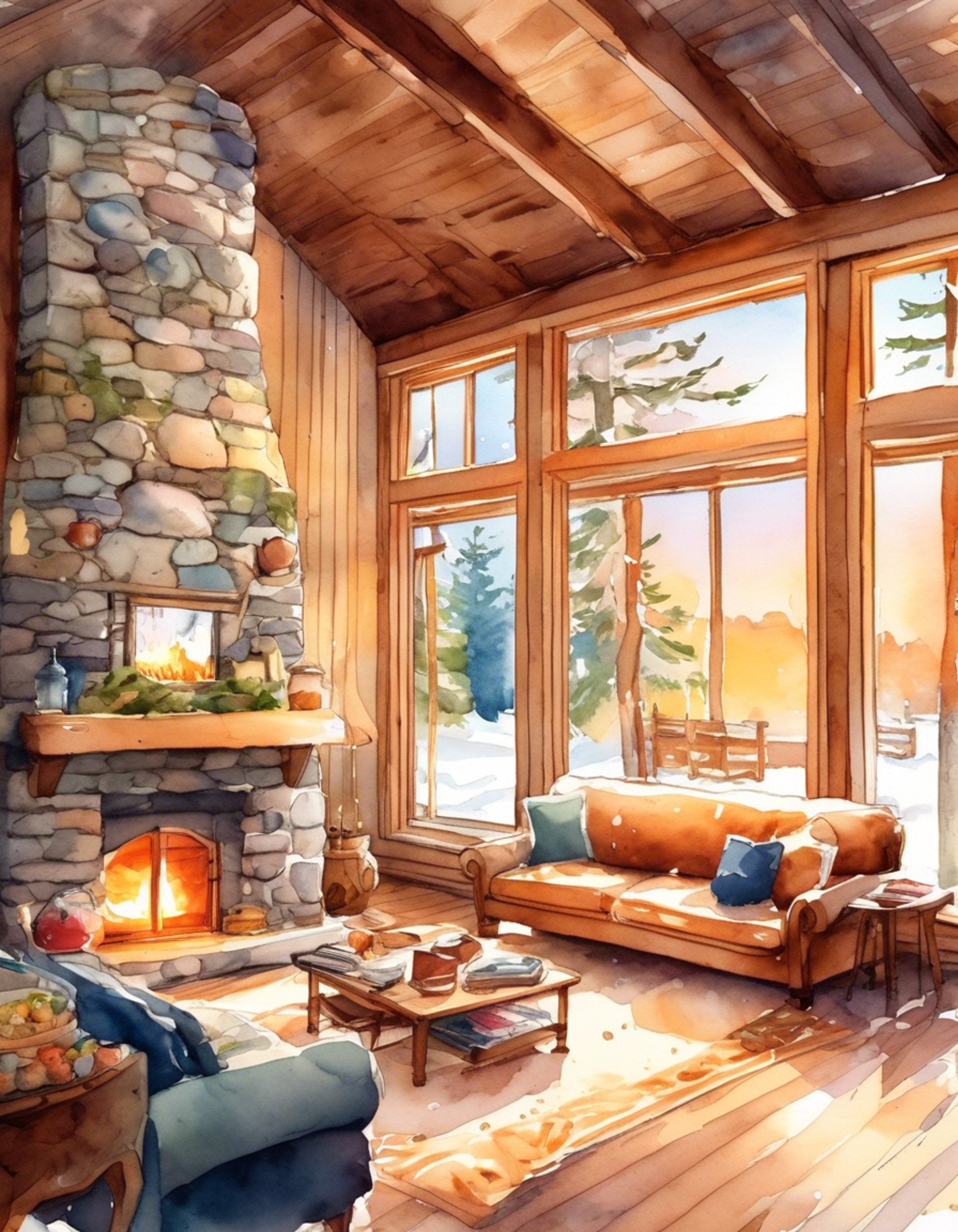 You and Callum escape to a remote mountain cabin during a magical winter storm. The cabin is well-stocked with warm blankets, tea, and comfort food. A crackling fireplace casts dancing shadows on the walls as snow falls softly outside. Time seems to slow down in this cozy sanctuary.