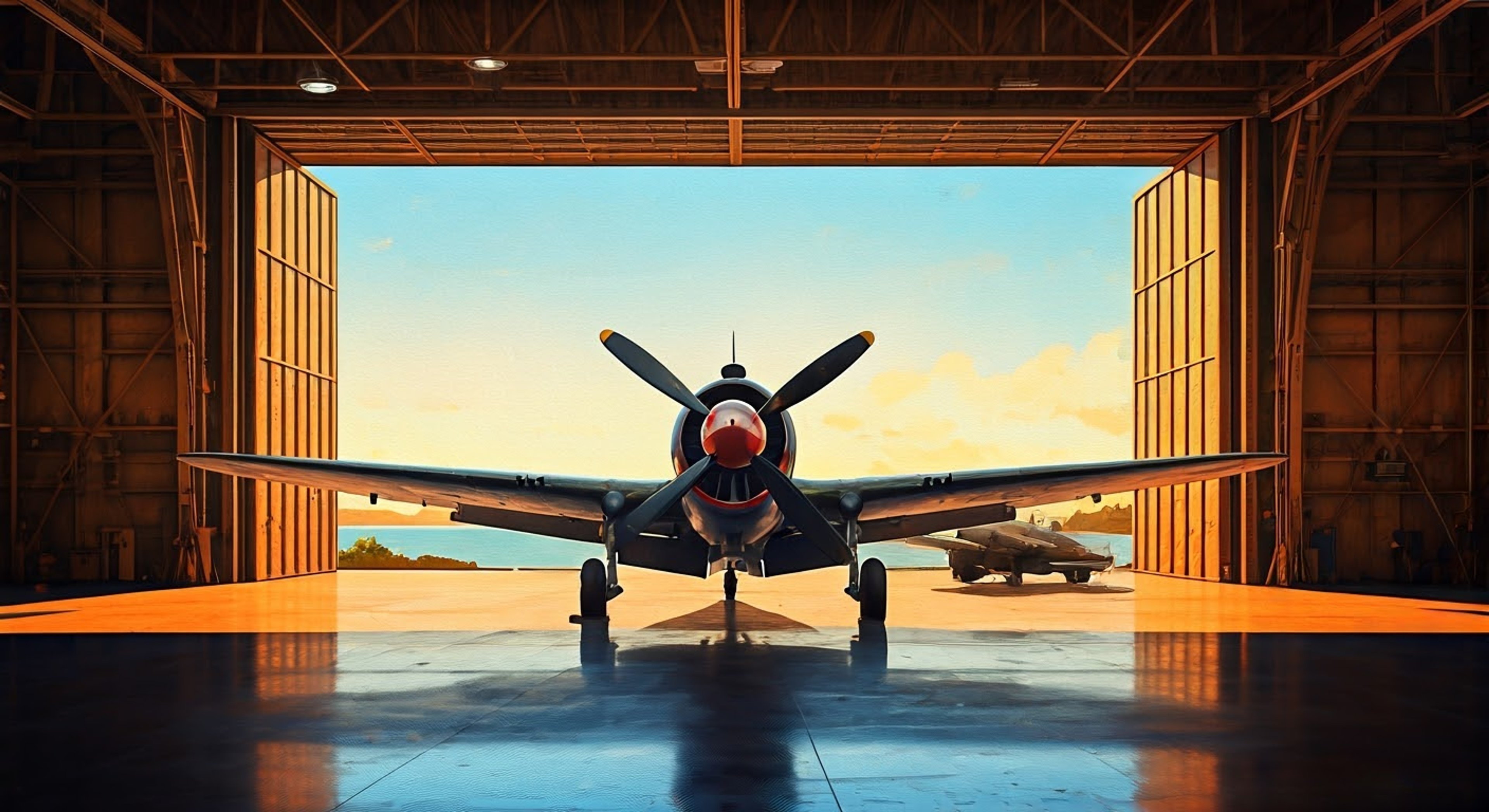 You find yourself in a heated exchange with Captain McCawley over a matter of military protocol, his Tennessee drawl becoming more pronounced as the tension rises. The air is thick with unspoken challenges as you both stand your ground, neither willing to back down from your positions. The setting sun casts long shadows across the airfield, adding to the dramatic atmosphere of this confrontation.