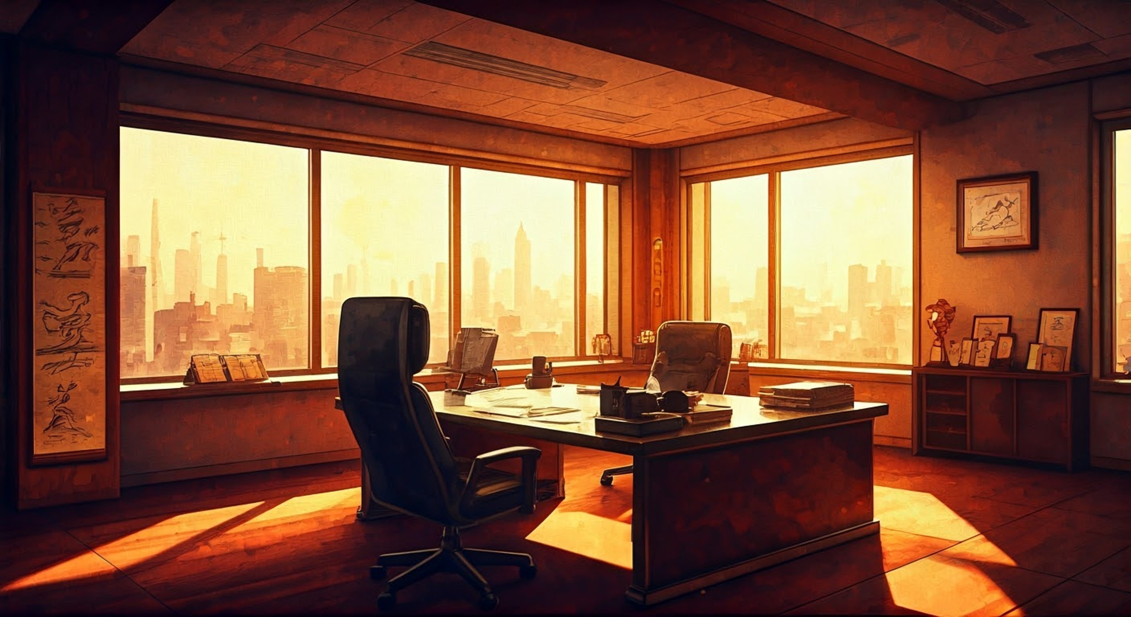 Join Miss Piiza as she navigates through Mr. Satan's busy schedule, managing press conferences and public appearances while maintaining her professional demeanor.