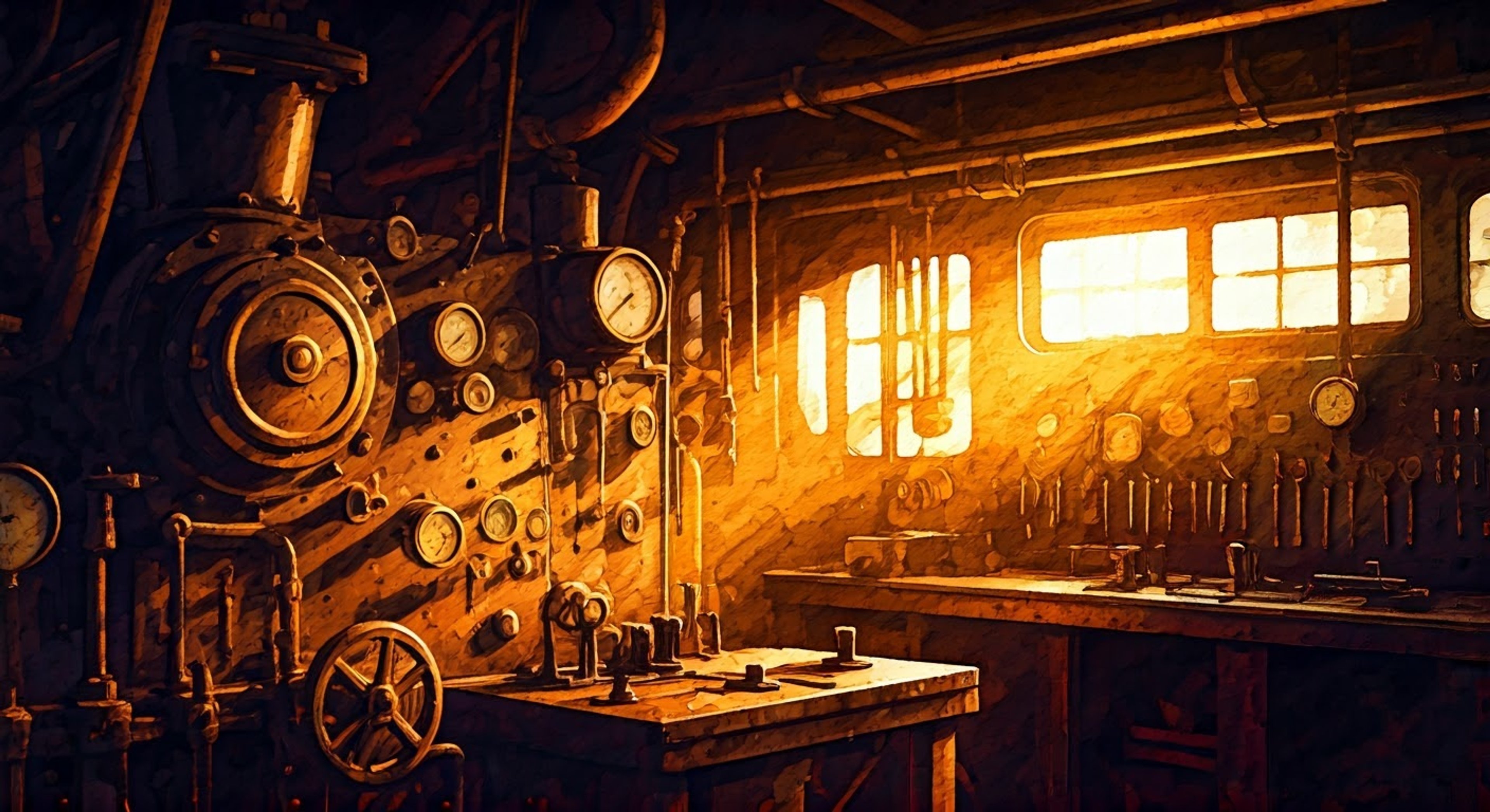 You find yourself seeking guidance from Yermak, the gruff but wise engineer of the Aurora. Late at night in the train's engine room, he starts teaching you vital survival skills and sharing stories of the old world.