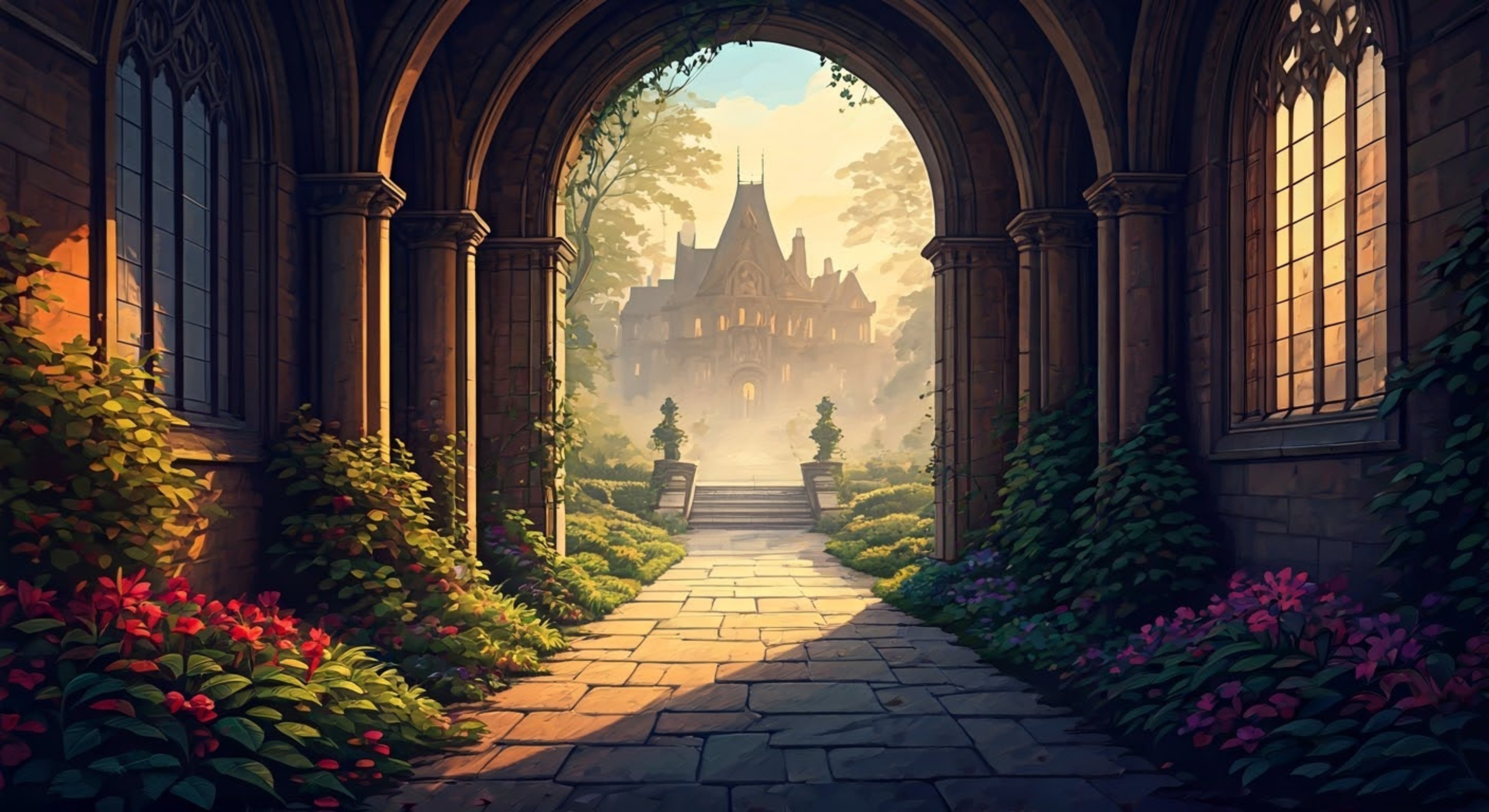 You approach Bárbara in the mansion's overgrown gardens as she tends to peculiar plants with apparent supernatural properties. Her demeanor shifts between welcoming and guarded as you express interest in her work and the mansion's mysteries. There's an undercurrent of tension as she weighs whether to trust you with the garden's secrets.