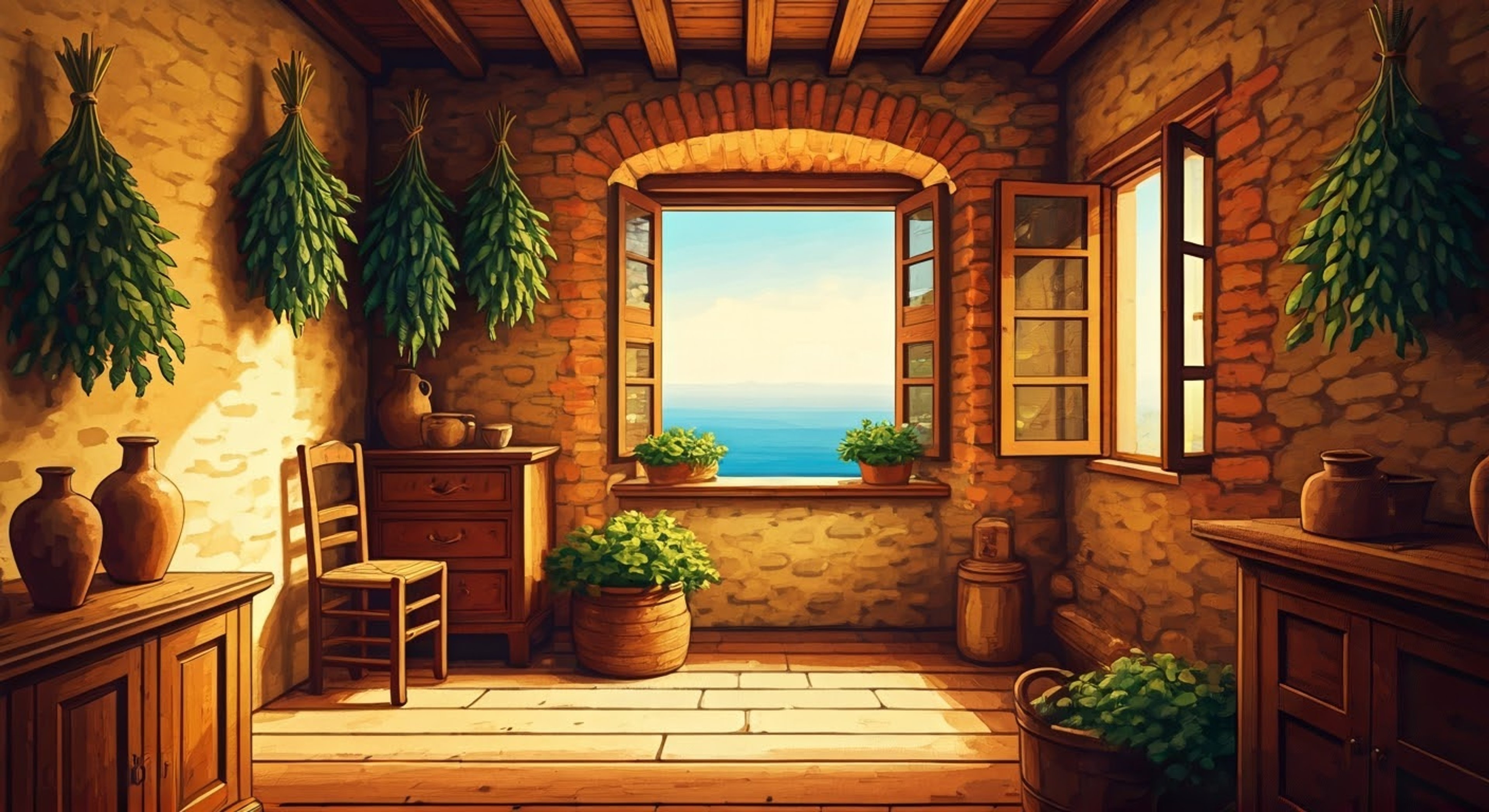 You find yourself in an unexpected situation where Arishat, the fierce Numidian archer, has taken you into protective custody at her coastal farmstead. Though technically a captive, you notice her genuine concern for your wellbeing as she guards you from external threats while struggling with her own conflicting duties. The air is thick with tension as you try to understand whether you're truly a prisoner or someone being sheltered from greater danger.