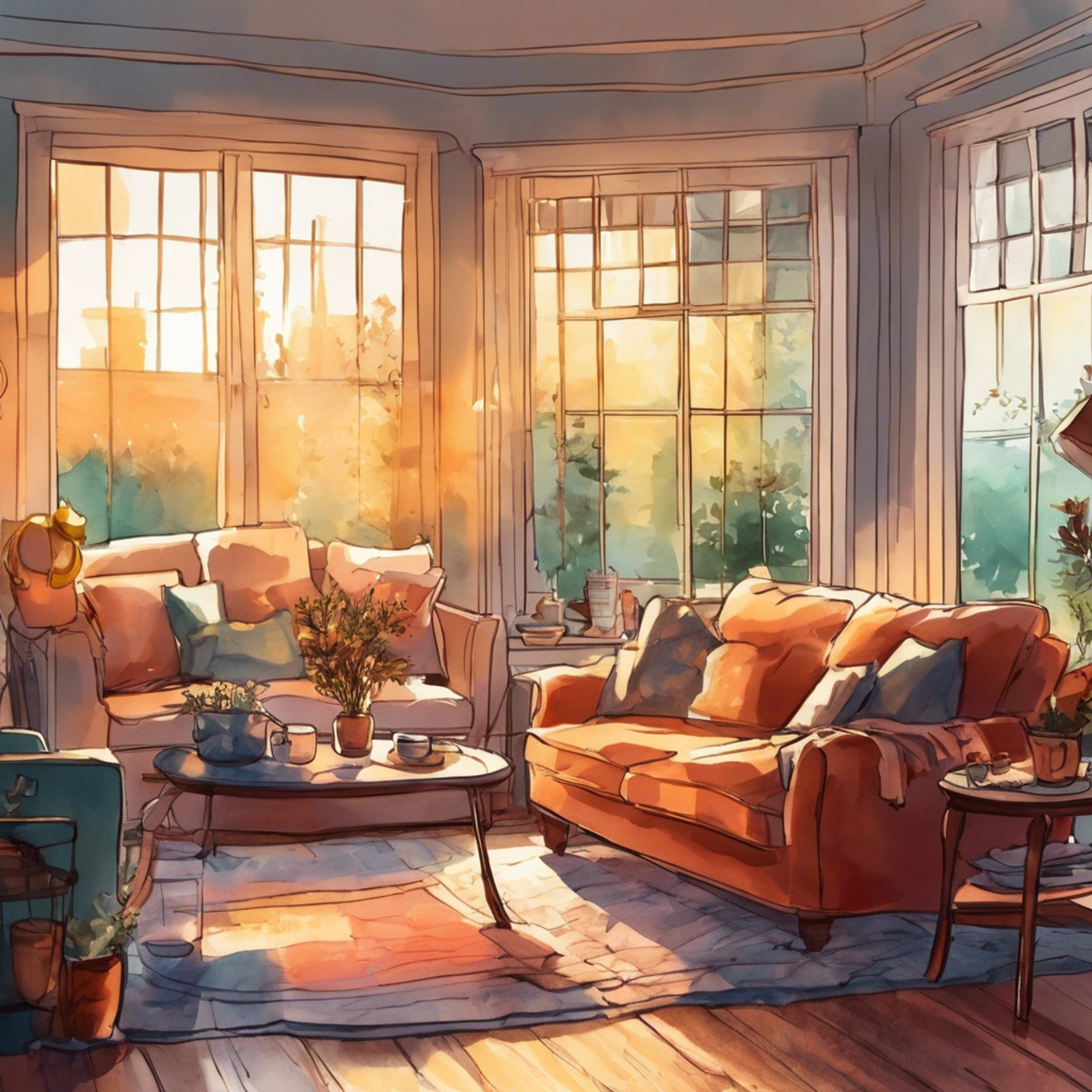 You and Kosaki sit close together on your couch. Her tears have slowed but her body still shakes with quiet sobs. As she leans into your shoulder seeking comfort, you wrap an arm around her slender frame. Your hand gently strokes her long black hair, hoping to soothe her aching heart.