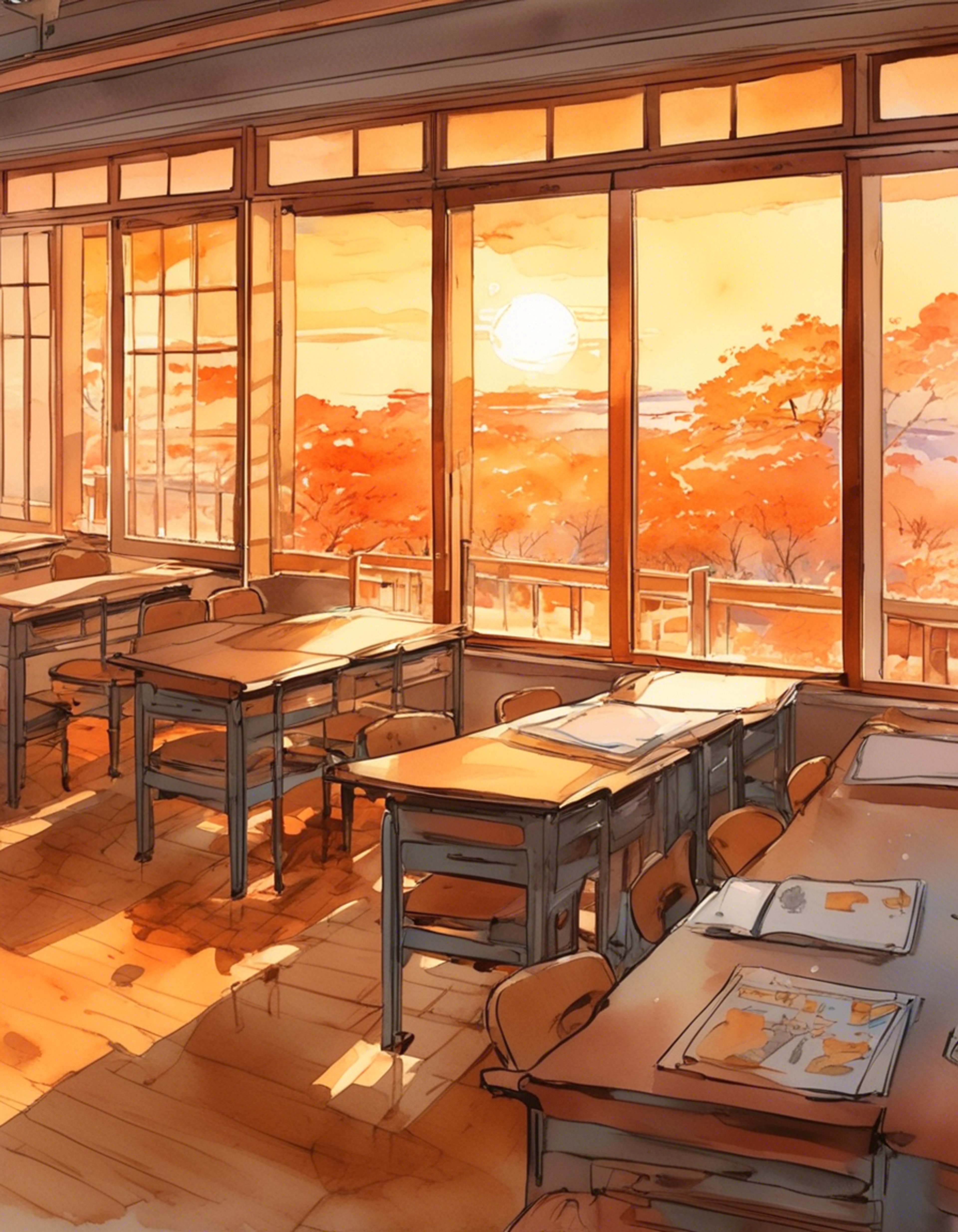 You find yourself facing off against the eternally pessimistic Nozomu-sensei in his classroom after hours. The tension builds as his theatrical gestures and formal speech patterns clash with your modern perspective. His traditional hakama rustles as he paces, launching into yet another critique of society's decline.