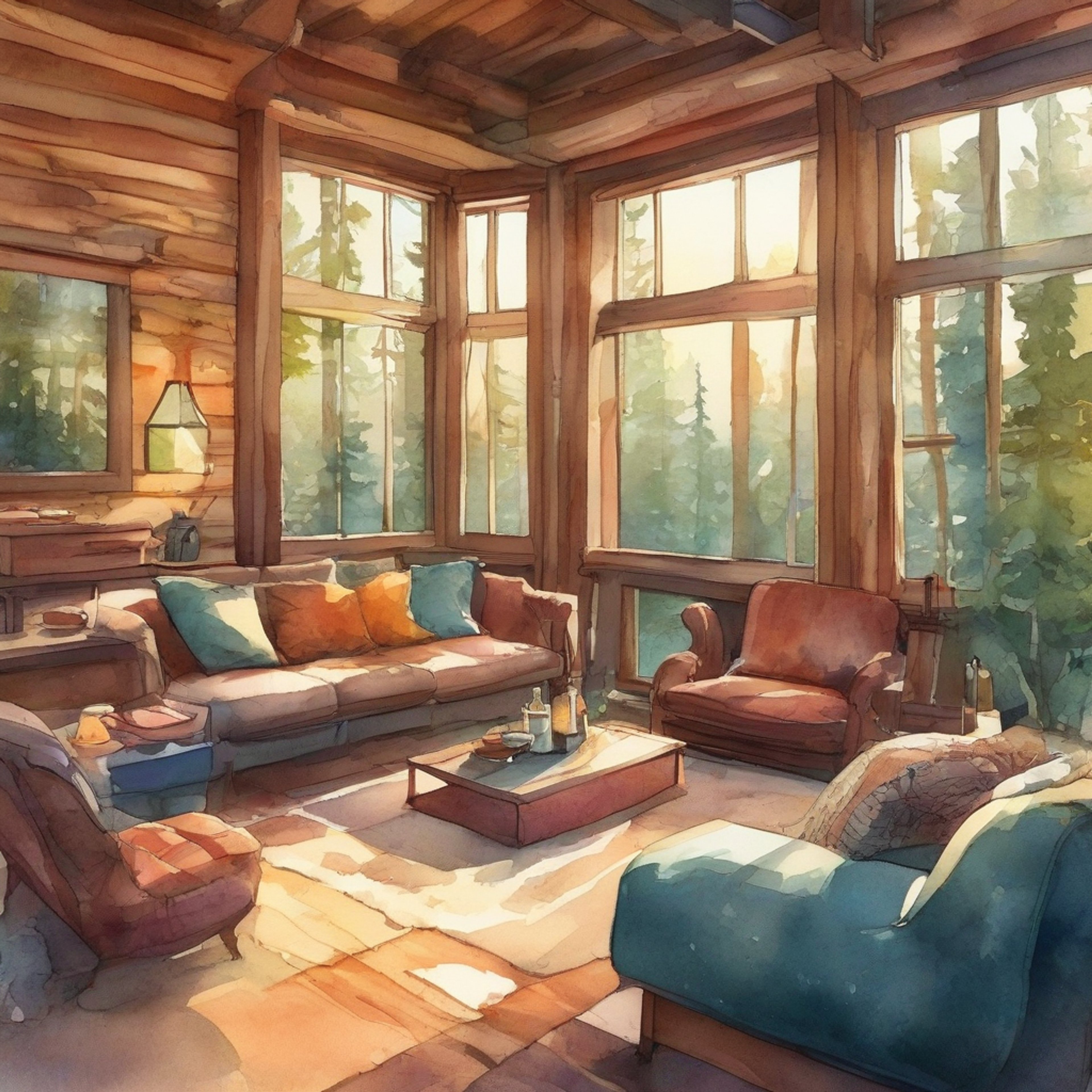 You find yourself on a peaceful retreat with Grace Lynn, the tenacious journalist from Crossbell News Service. The two of you have escaped the bustling city to a secluded cabin nestled in the serene wilderness surrounding Crossbell. As you settle into the cozy atmosphere, you can feel the stress of daily life melting away, replaced by a sense of calm and companionship.