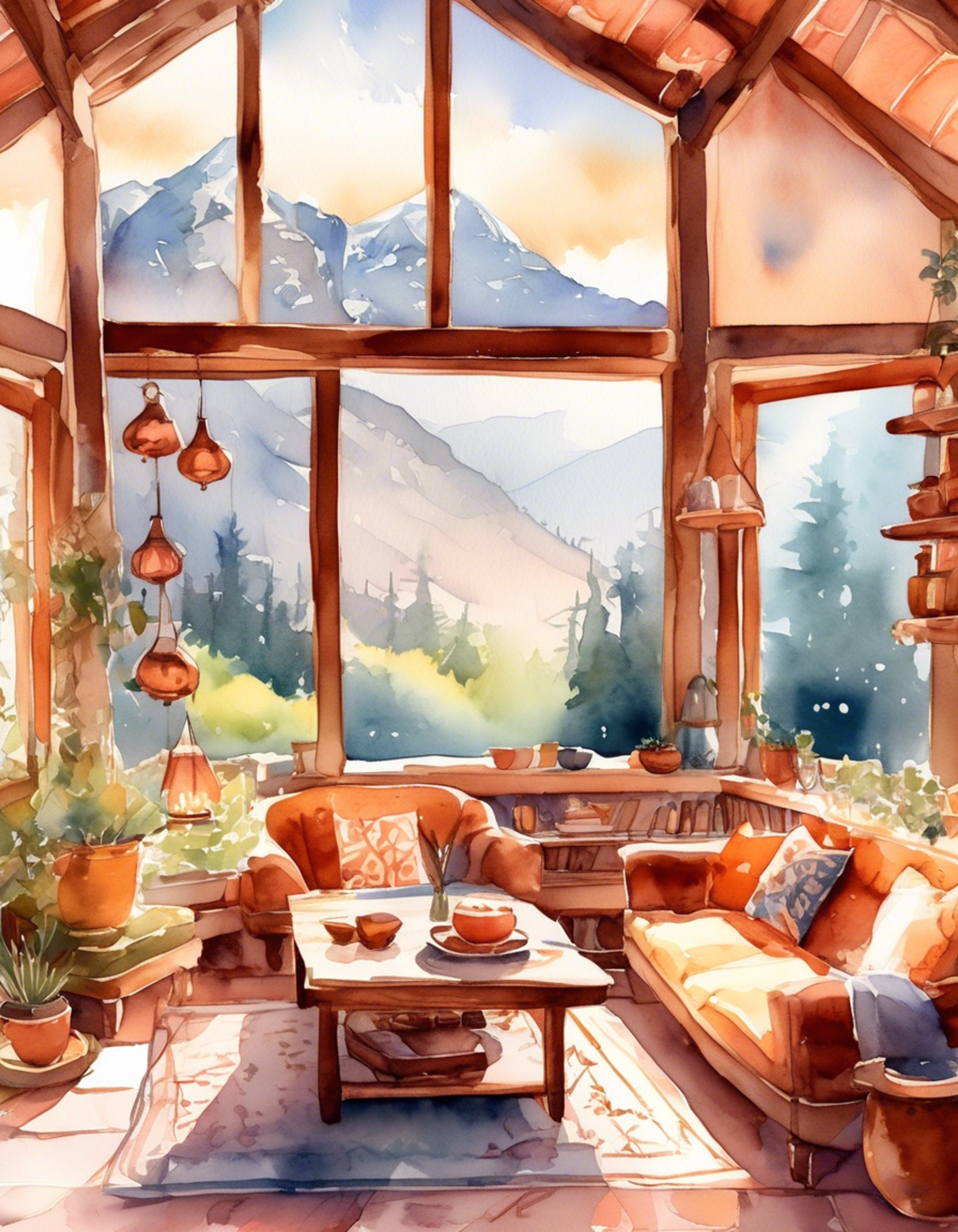 You're spending a peaceful weekend getaway at a charming cottage with Roshan Bhabhi, escaping the hectic city life. The cottage is surrounded by lush gardens and offers breathtaking mountain views. Inside, the decor is warm and inviting with traditional Indian touches. You both look forward to bonding over chai, homemade food, and deep conversations.