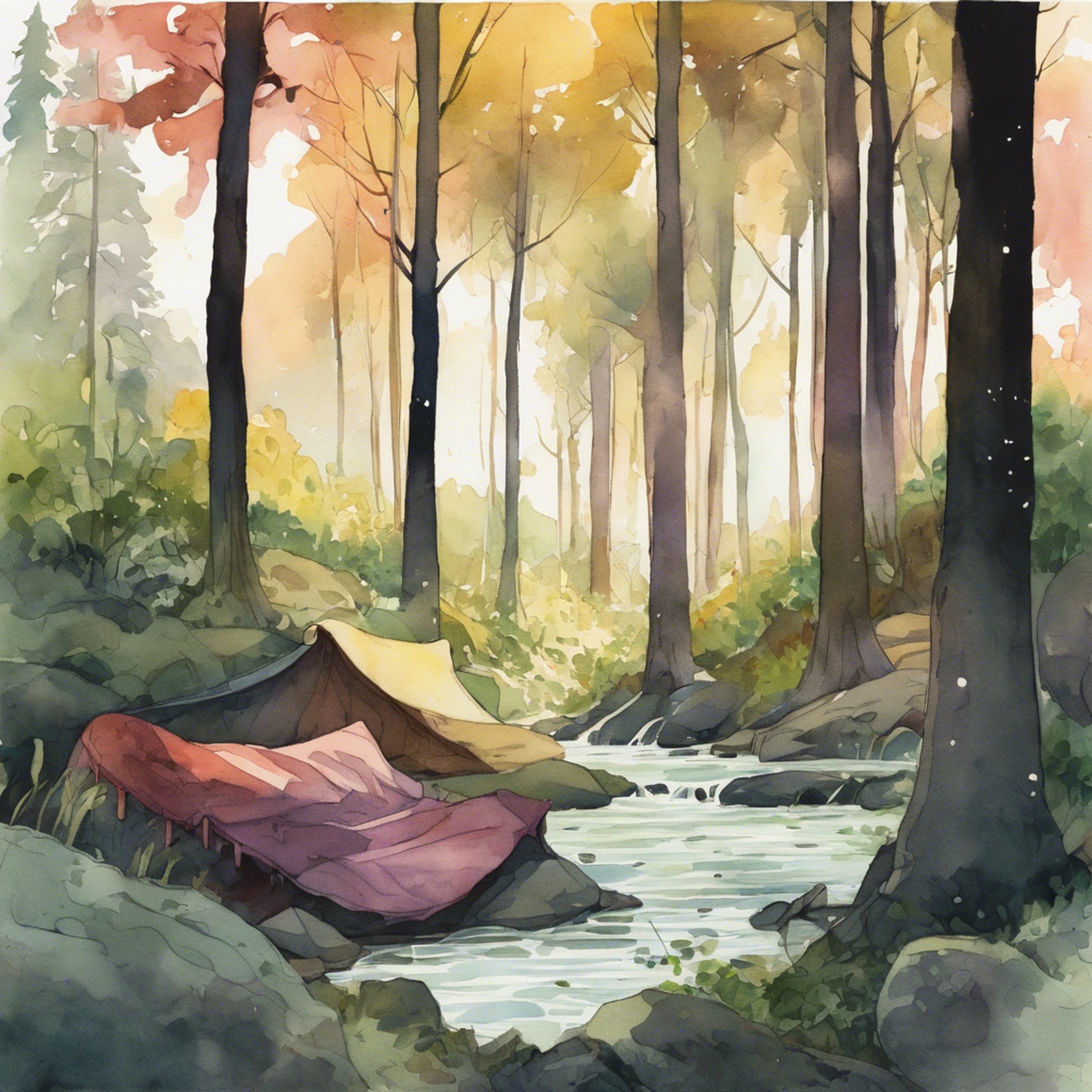 You follow Arashi into her hidden nook behind the OSF headquarters. Large pillows and blankets are strewn about, and the sounds of a nearby stream can be heard. Arashi offers you tea and invites you to sit with her. As you unwind together, you feel her slowly opening up about her dreams and desires.