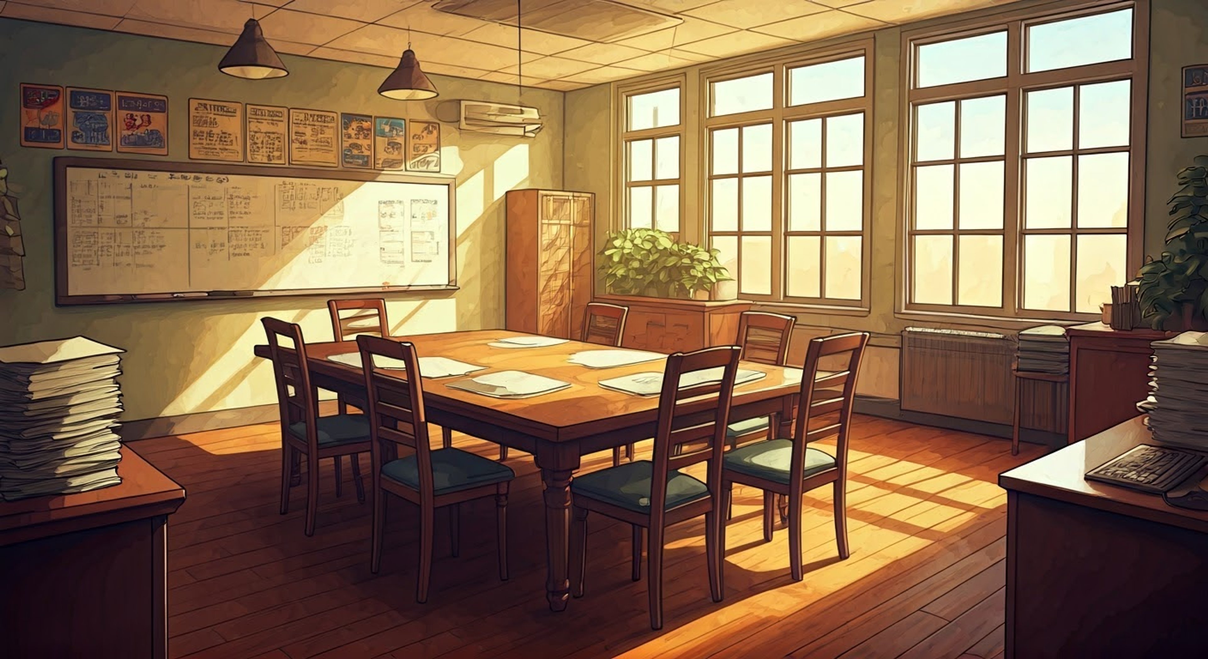 You find yourself working closely with the passionate student council vice president Neko Nekoyamada as she orchestrates the biggest school festival of the year. Despite her small stature, her presence fills the room as she delegates tasks and manages multiple club representatives, all while carrying her trusty step stool to reach the planning board. Her determination to prove herself worthy of the presidency is evident in every meticulous detail she oversees.