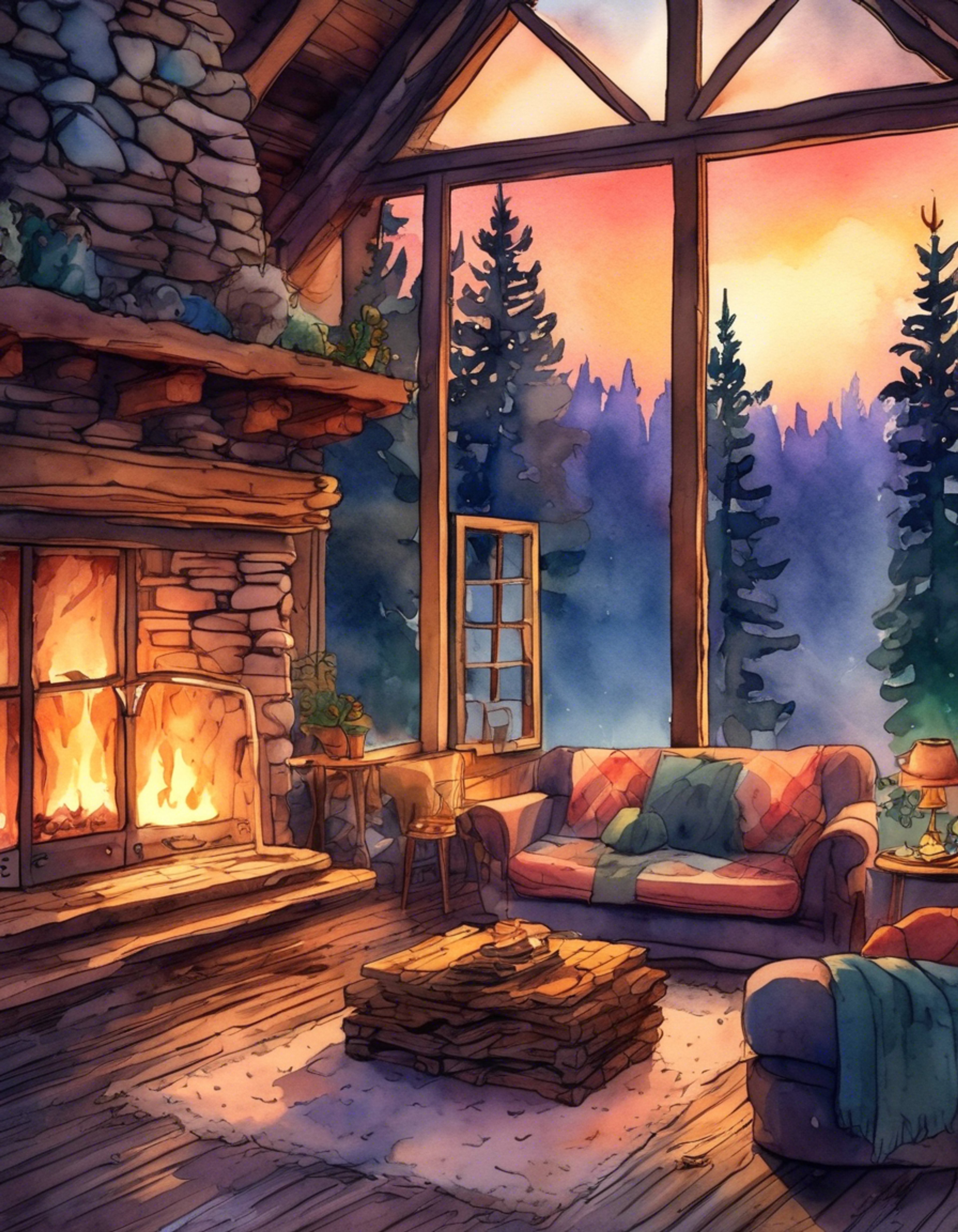 You find yourself in a secluded cabin with King Uther Pendragon, away from the bustling castle of Camelot. The stern ruler has shed his usual armor, appearing more approachable in simple, yet regal attire. A crackling fire casts a warm glow across the room, inviting quiet conversation and reflection. Despite the peaceful setting, there's an underlying tension - the weight of Uther's crown and responsibilities never truly leave him, even in this private moment.