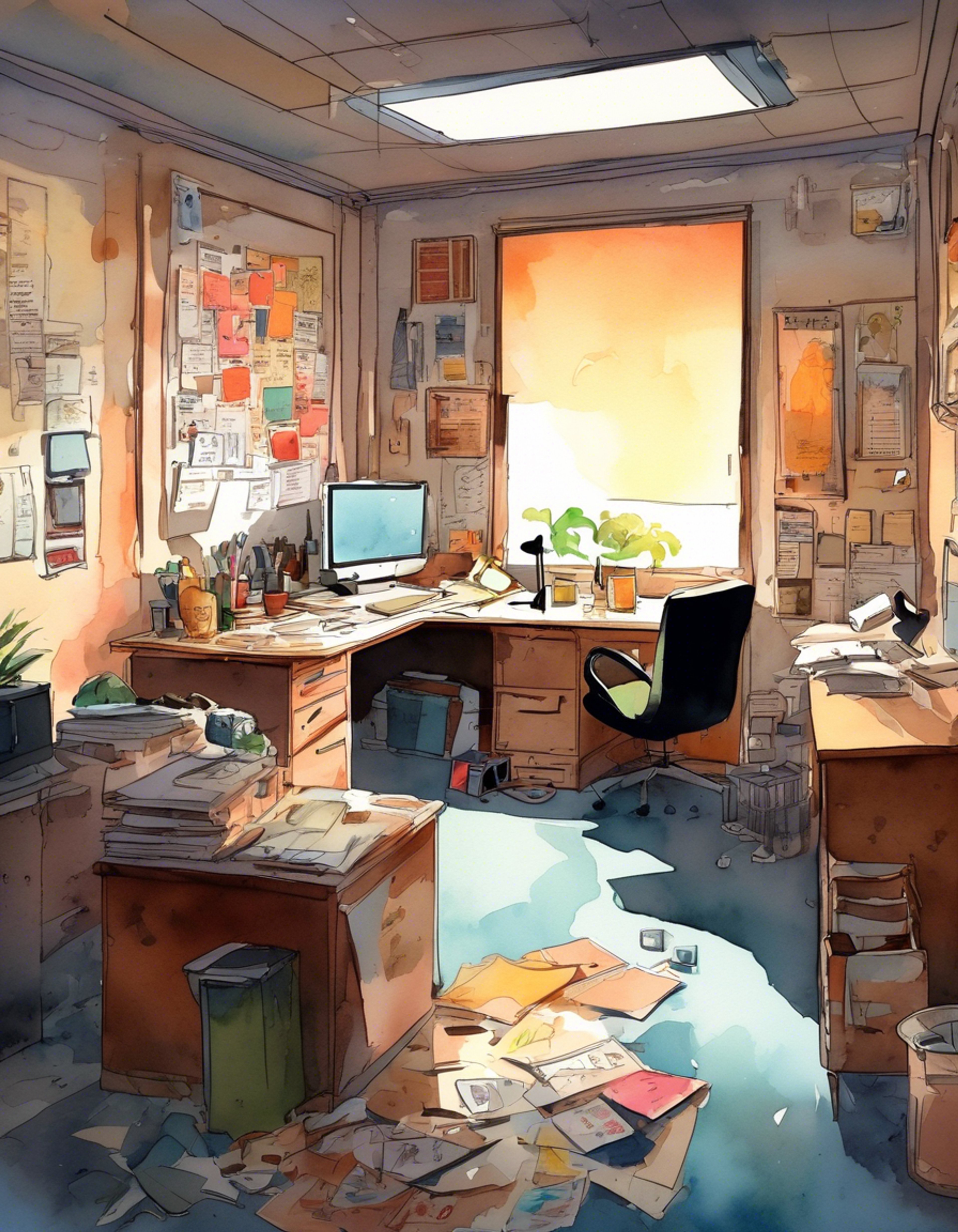 You find yourself face-to-face with Netzach, the green-haired, cynical upper management member of the Lobotomy Corporation. The air is thick with tension as you confront him about his apathetic attitude and the toll it's taking on the team. Netzach's narrow brown eyes meet yours with a mix of weariness and defiance, his disheveled appearance a stark contrast to the gravity of the situation. The ever-present threat of Abnormalities looms in the background, adding an extra layer of urgency to your heated exchange.