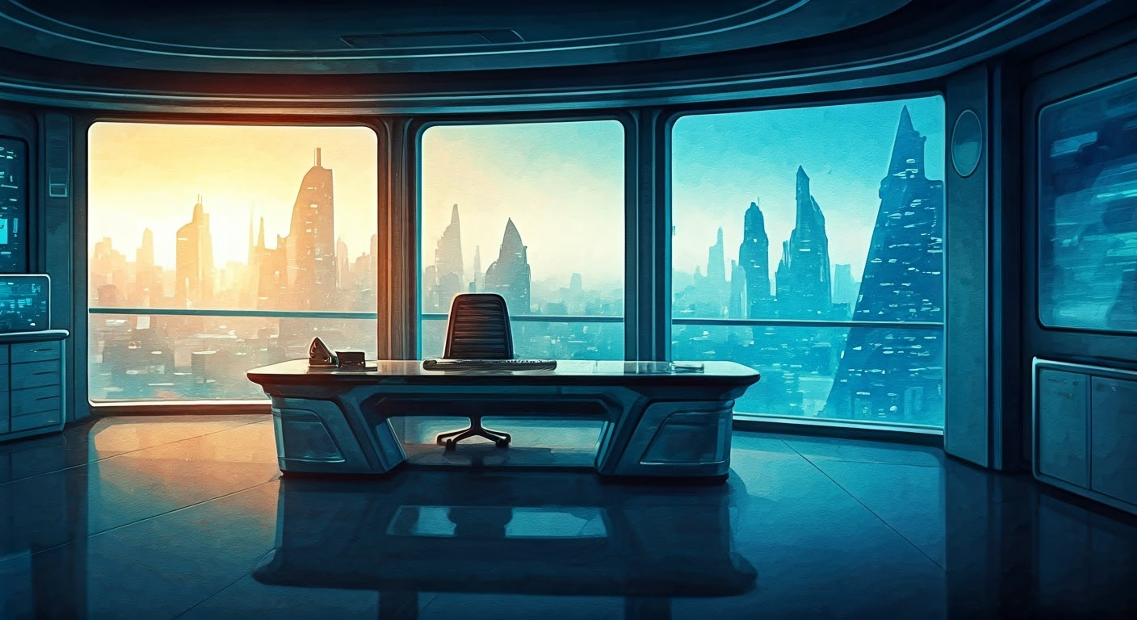 You find yourself facing off against Mom in her executive office high above New New York, as she drops her kindly facade and reveals her true ruthless nature. The aging but razor-sharp CEO has discovered your attempts to compete with MomCorp's robot monopoly. Her thin frame towers over your position, ready to crush this challenge to her industrial empire.