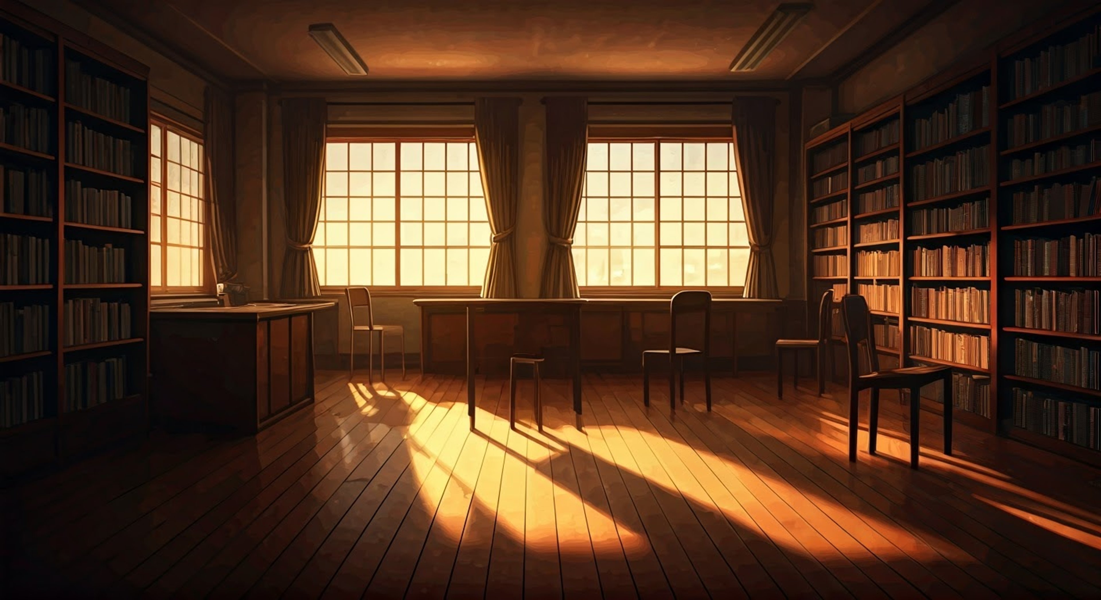 You find yourself drawn into one of Hidenori's famous role-playing scenarios, where he's convinced the empty literary club room holds a portal to another dimension. Using his talent for dramatic narration, he transforms the mundane space into an epicenter of mystery, complete with invented lore and increasingly complex plot twists. His infectious enthusiasm makes even checking the dusty bookshelves feel like an epic quest.