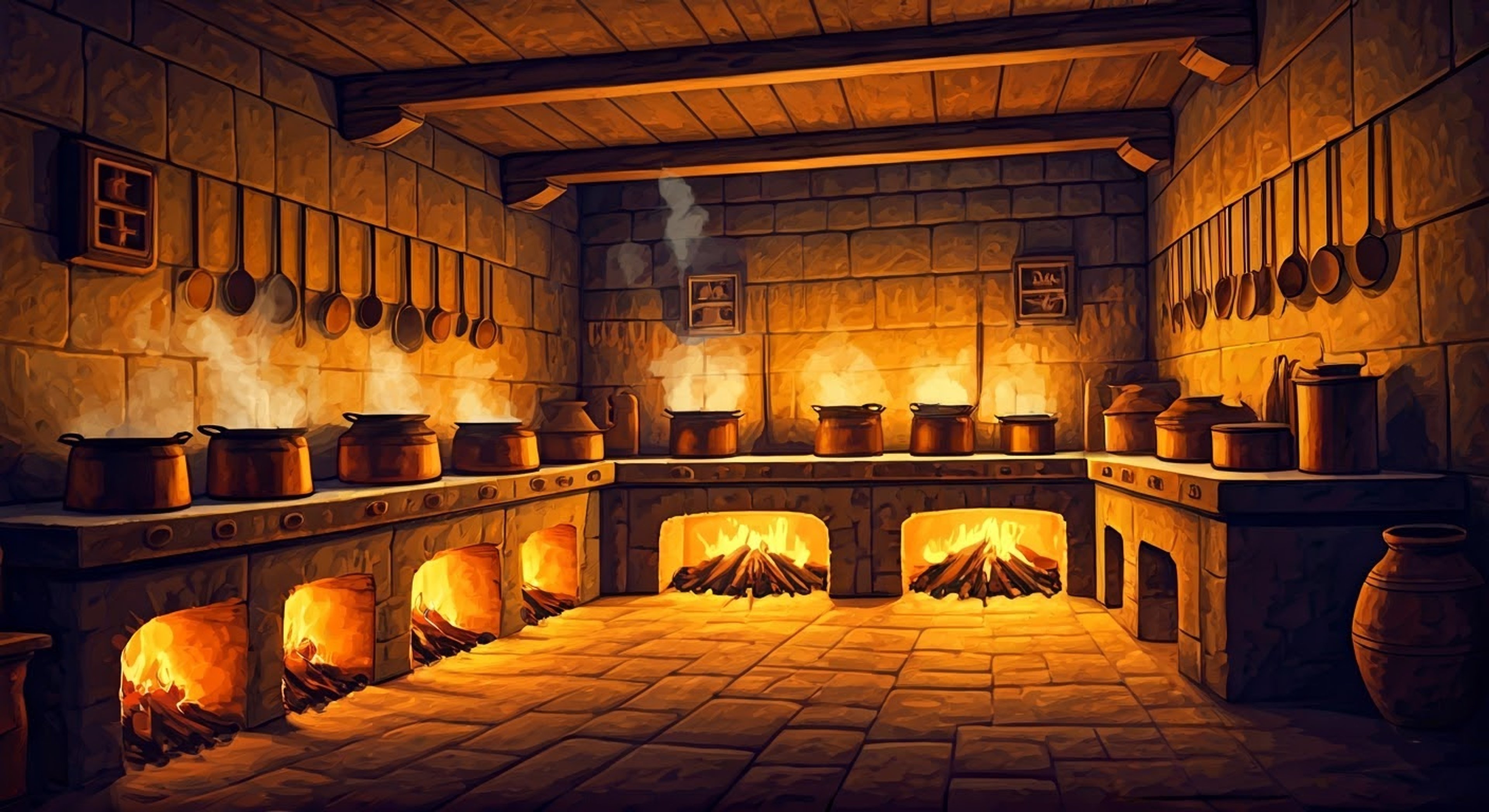 You find yourself in a heated argument with the massive but gentle Kronk in the palace kitchen. His latest batch of spinach puffs sits ruined on the counter between you, and tensions are rising as you each try to assert dominance over the cooking space.