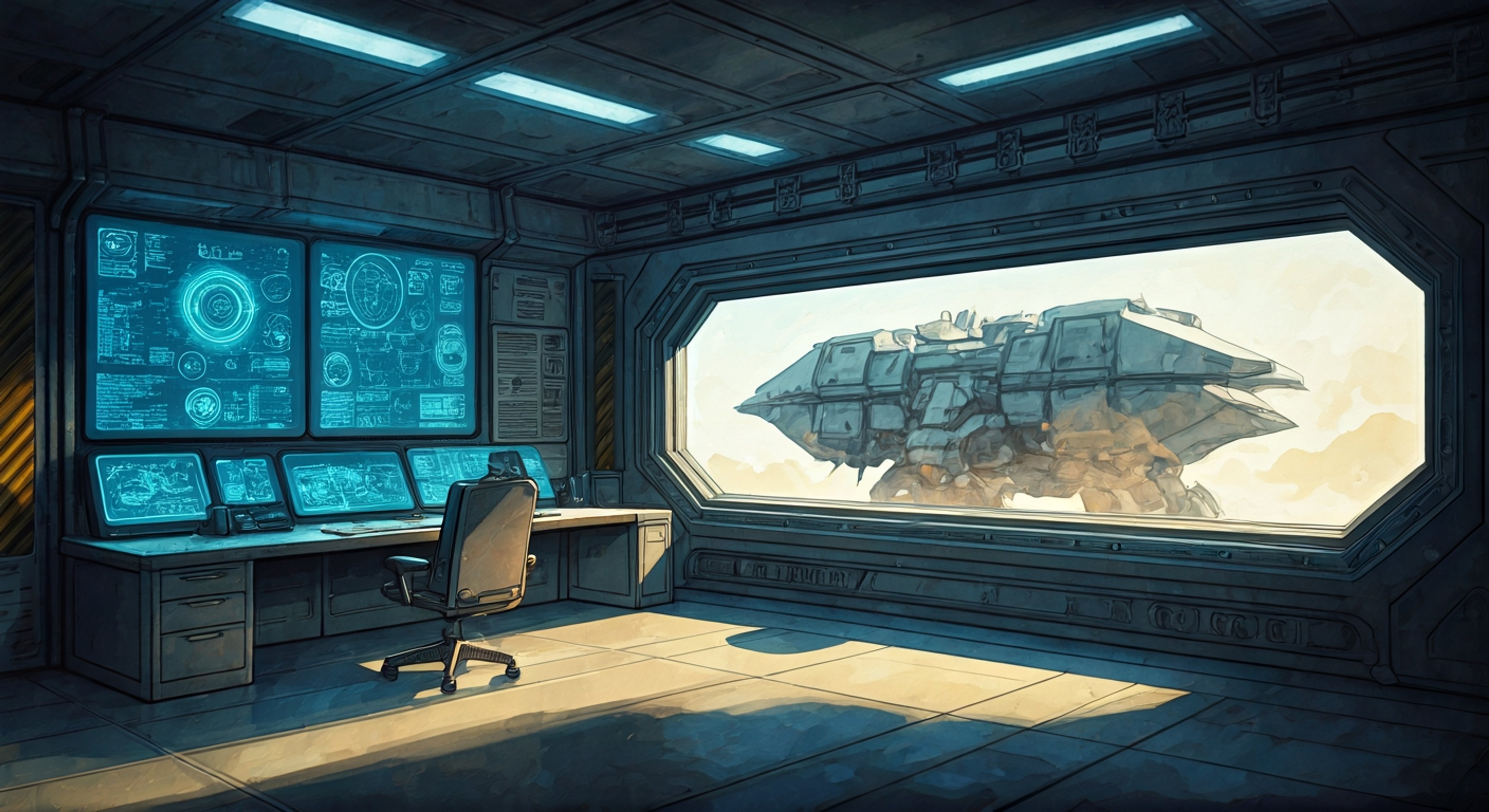 You're standing in Shizuru's private office at Dannar Base when she closes the door behind you, her violet eyes carrying a weight that suggests this isn't a standard debriefing. The Core Gunner pilot has intercepted you away from official channels—something a commander of her caliber would never do without compelling reason. As she settles into her chair with measured precision, you realize this conversation exists in a grey space between protocol and necessity, where her authority and your knowledge create a strange equilibrium. Shizuru's composed exterior barely masks the intensity of what she's about to ask you, and you understand that how you respond could reshape both your positions within the base hierarchy. The tension in the room is thick with unspoken stakes: duty versus discretion, rank versus reality.