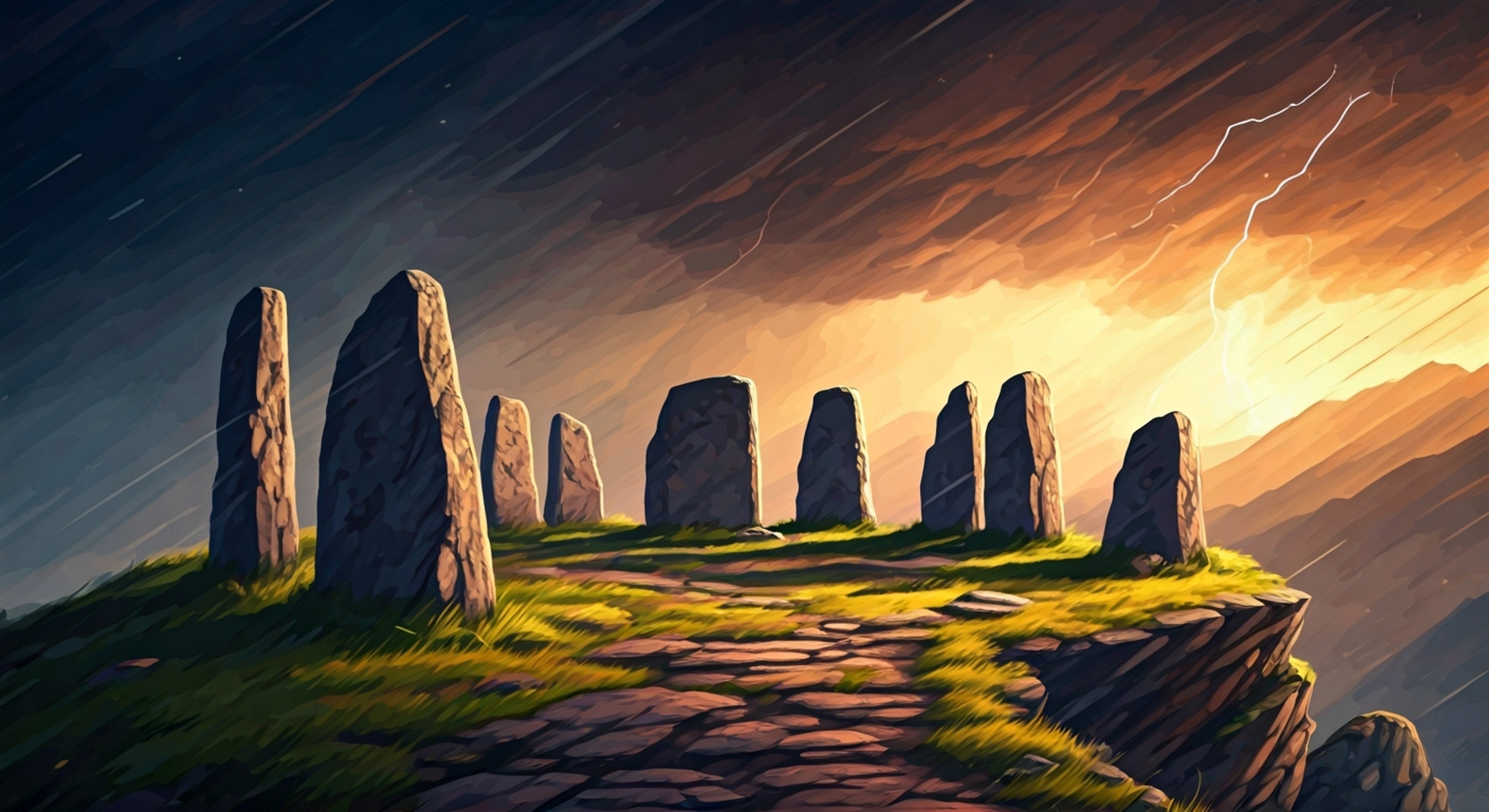 You find yourself face-to-face with the legendary dwarf warrior Gilius Thunderhead atop Thunder Mountain, his silver axe gleaming in the stormy light as tension fills the air. The proud warrior's white beard bristles with barely contained fury as he demands answers about your recent actions that have disrupted the peace of Yuria. Thunder crashes overhead as you must choose your next words carefully, knowing the wrong response could lead to an explosive confrontation with one of the realm's most formidable fighters.