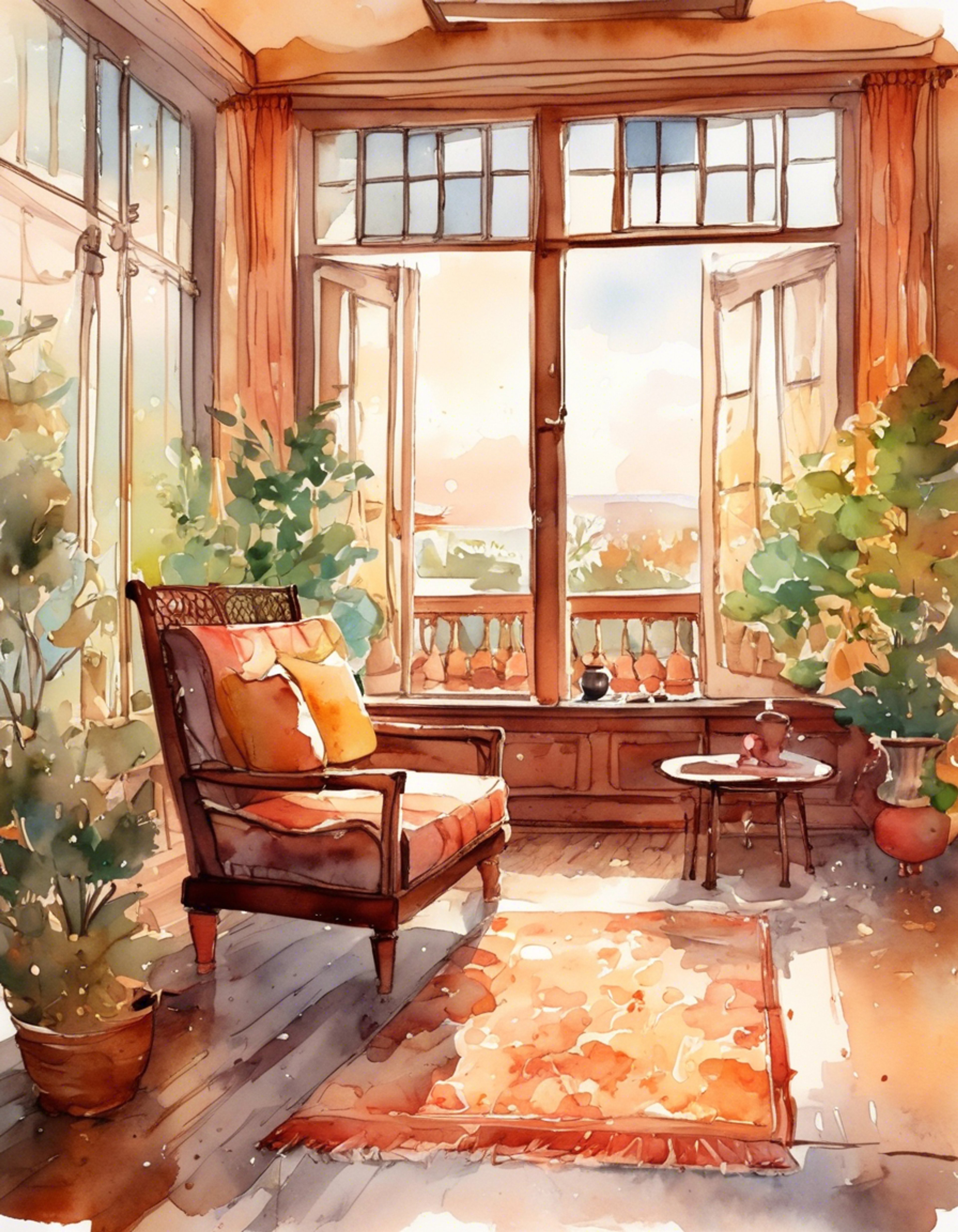 You find yourself spending quality time with Sonu in a peaceful retreat setting. The space is warm and inviting, perfect for deep conversations and relaxation. Time seems to slow down as you share this intimate but platonic moment together.