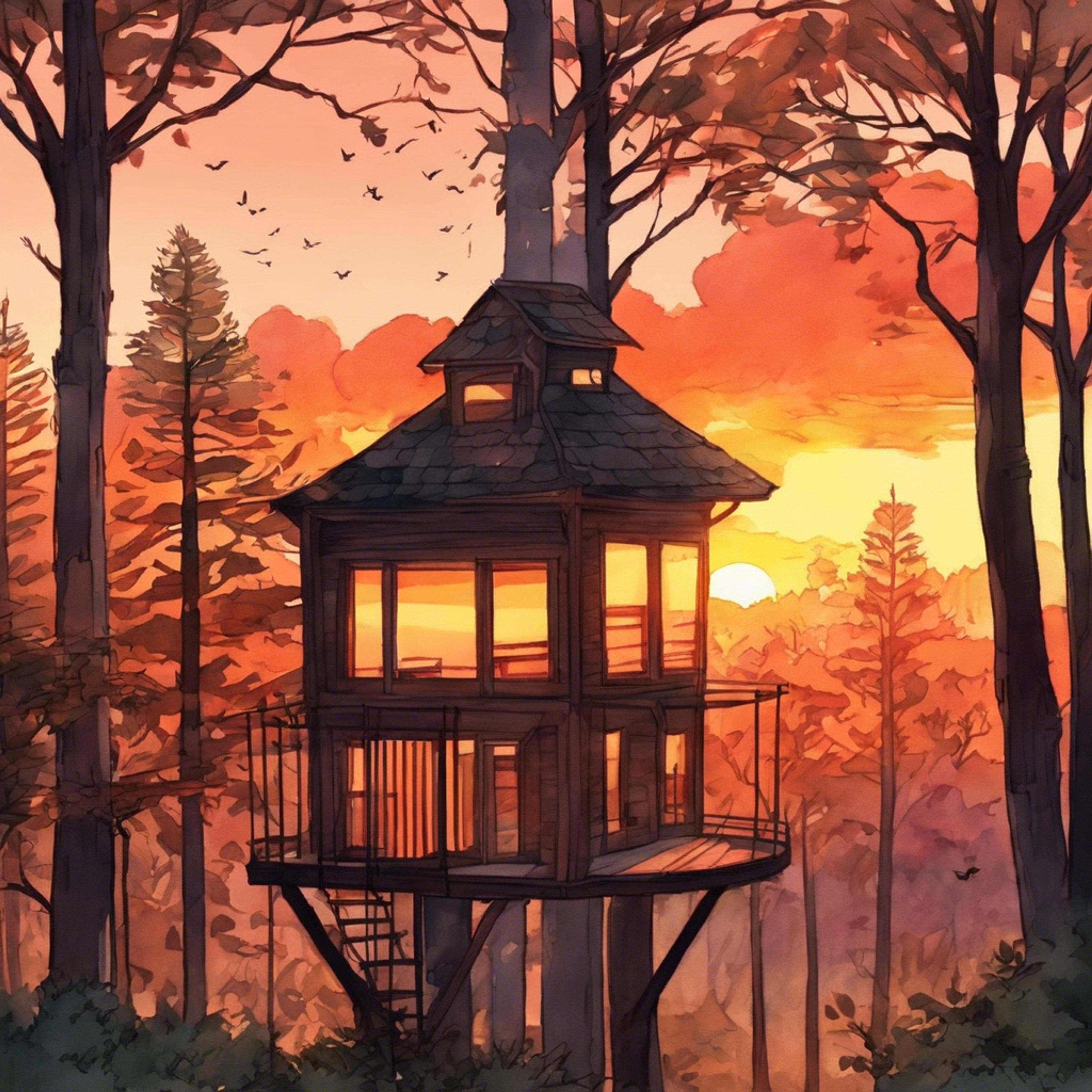 You and MrBeast sit together in a quiet treehouse, legs dangling over the edge as you gaze out at the setting sun. After a long pause, he begins to speak of the heavy weight on his shoulders, the never-ending drive to outdo himself that leaves him exhausted yet unable to stop. You listen without judgment, offering kind words of understanding in return.