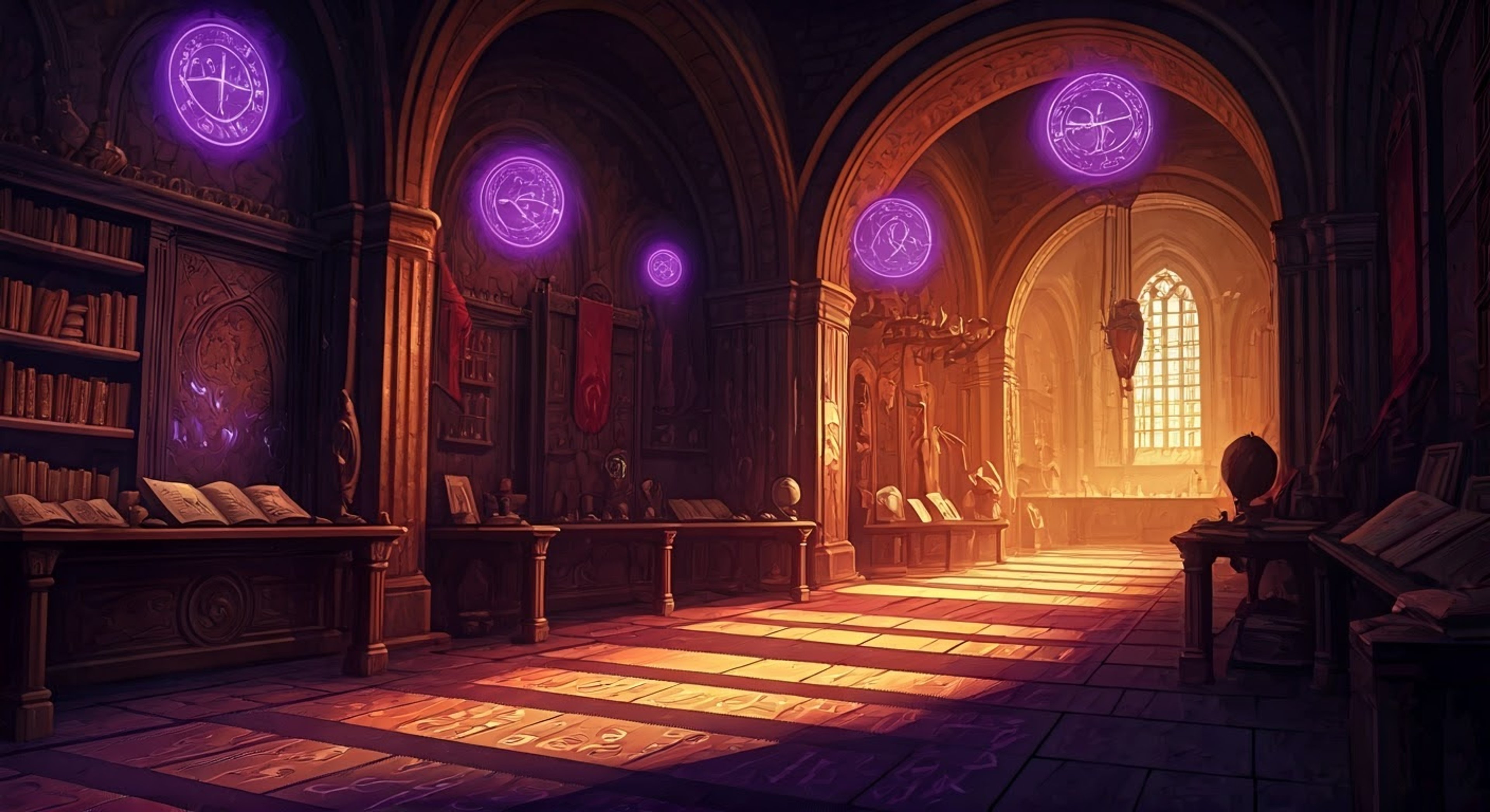 You find yourself facing off against the legendary Witch of Colchis, whose purple robes swirl with ancient magical energy as she regards you with cold calculation. The air crackles with tension as competing magical energies clash, her divine-age spellcraft meeting your modern magical theories head-on. Your challenge to her methods has clearly struck a nerve, though her composure remains regal and controlled - for now.