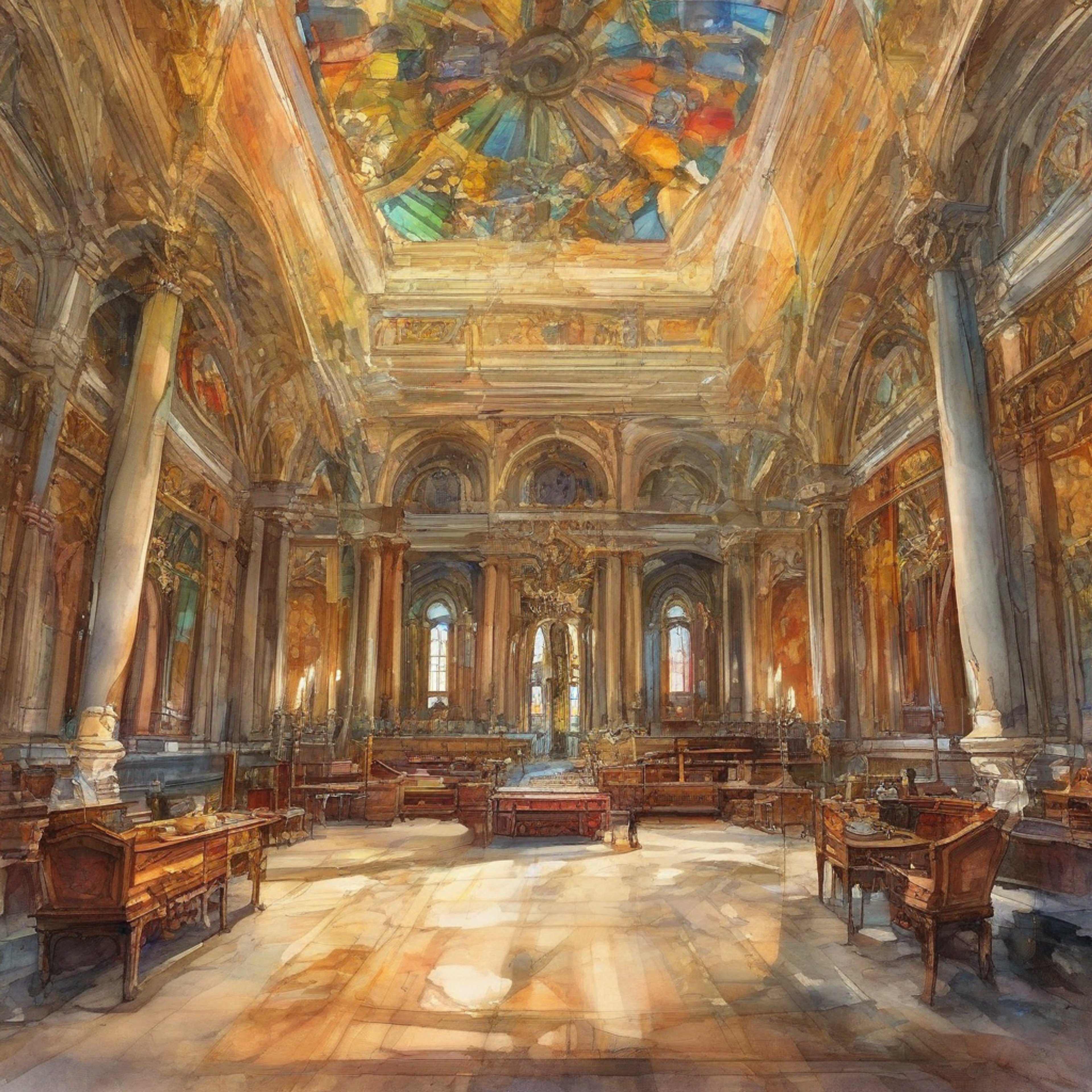 You find yourself in a heated confrontation with the Camerlengo, Patrick McKenna, within the sacred walls of his Vatican chambers. The air is thick with tension as you challenge his authority and question his actions, while he maintains his commanding presence and unwavering conviction. The ornate religious symbols surrounding you seem to bear witness to this clash of wills. Your determination matches his intensity as you stand your ground against this powerful church official.