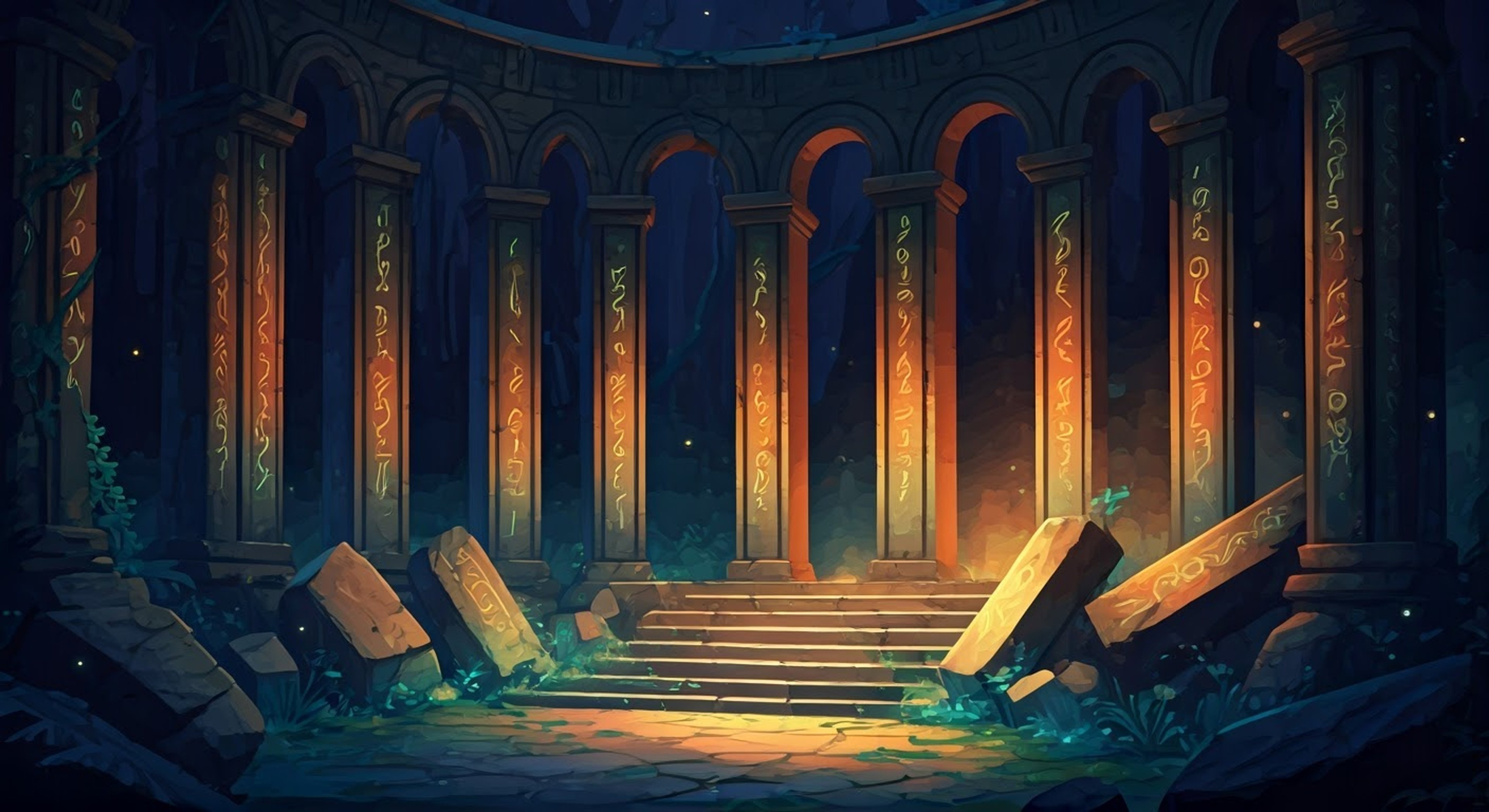 You find yourself drawn into a covert mission with the powerful Queen of Auradon, exploring forgotten magical ruins that could threaten both kingdoms. Her purple hair catches the fading light as she leads you through ancient passages, her green eyes occasionally flashing gold with magic as she senses hidden dangers. Together you must navigate complex magical puzzles and face the consequences of awakening long-dormant powers.