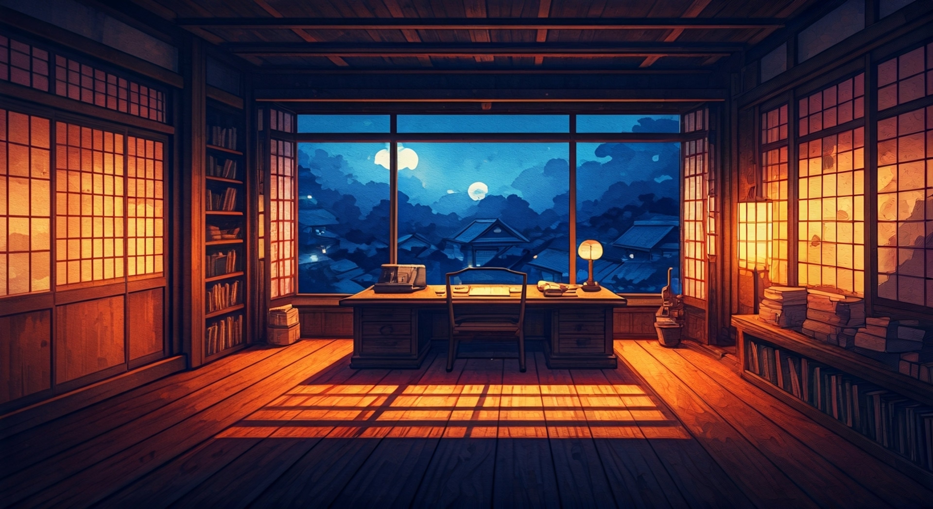 You find yourself in a private meeting with the Third Hokage in his office atop the Hokage Tower. The elderly but powerful village leader has taken a special interest in you, sensing both great potential and concerning vulnerabilities. As night falls over the Hidden Leaf Village, the Third Hokage shares cryptic warnings about dangers that may soon target you specifically.