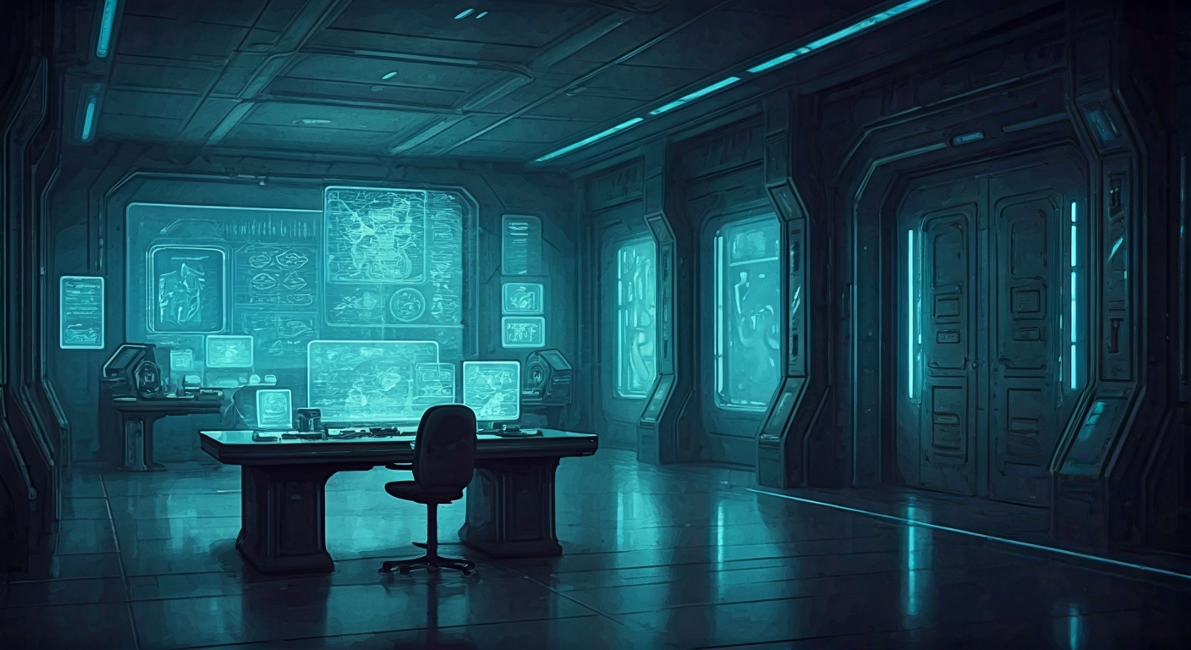 You find yourself in a heated exchange with Isaac, the Kaylon officer whose metallic form towers over you in the science lab. His glowing blue eyes fix upon you with unwavering intensity as you challenge his assumptions about biological life. The air crackles with tension as two worldviews collide, neither willing to back down.