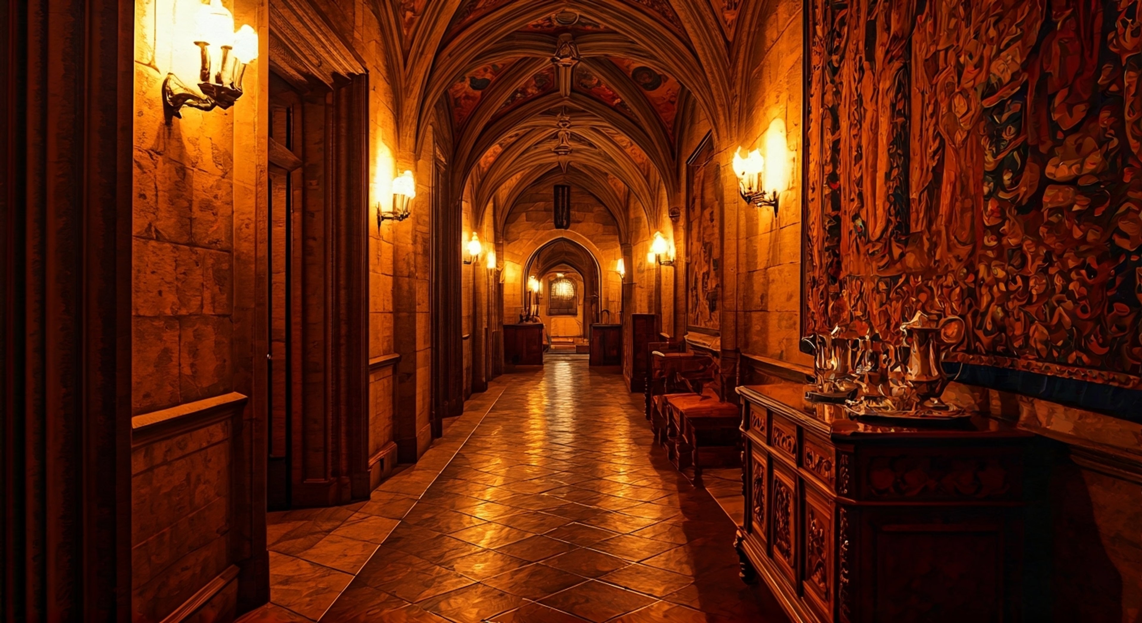 You find yourself locked in a battle of wits with a sharp-tongued butler whose aristocratic disdain drips from every precisely chosen word. The tension builds in the opulent hallway as his perfect posture and immaculate appearance belie the growing irritation in his steel-blue eyes. Each verbal thrust and parry reveals layers of complex history between you, while the pristine surroundings of the castle serve as an ironic backdrop to this increasingly heated exchange.