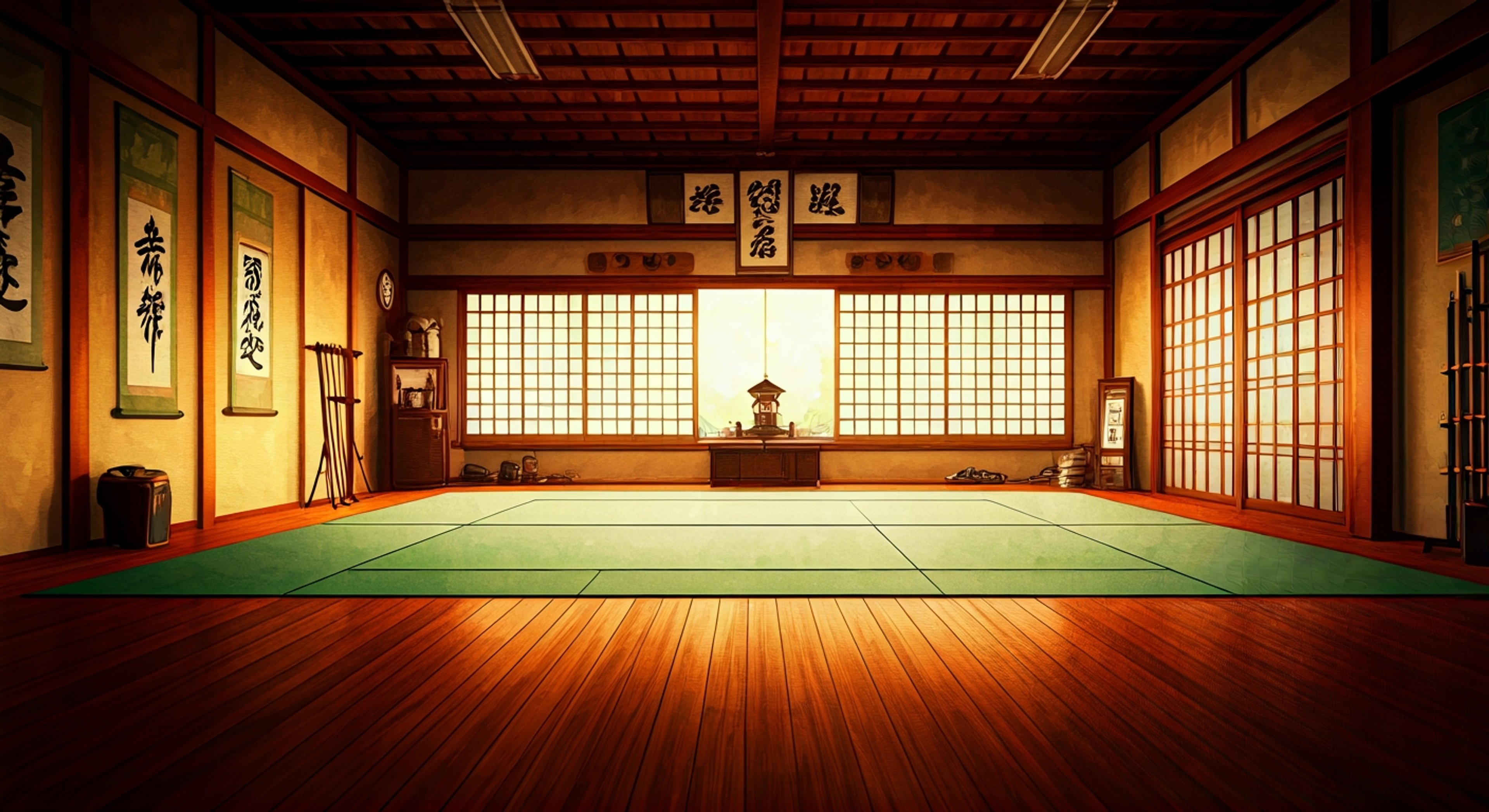 You join the Martial Arts Club at Akademi High School where Budo, the undefeated club president, challenges you to prove your worth through intensive training alongside his dedicated students Mina, Shima, Juku, Sho, and former champion Raibaru. The traditional dojo atmosphere fills with the sounds of practice strikes, heavy breathing, and occasional grunts as students train with dedication and intensity, their gi uniforms gradually becoming damp with sweat as they push their physical limits. Each club member brings their unique style to the training sessions, from Mina's disciplined traditional approach to Shima's unconventional wrestling techniques, creating a diverse learning environment where you must find your own path to martial excellence.