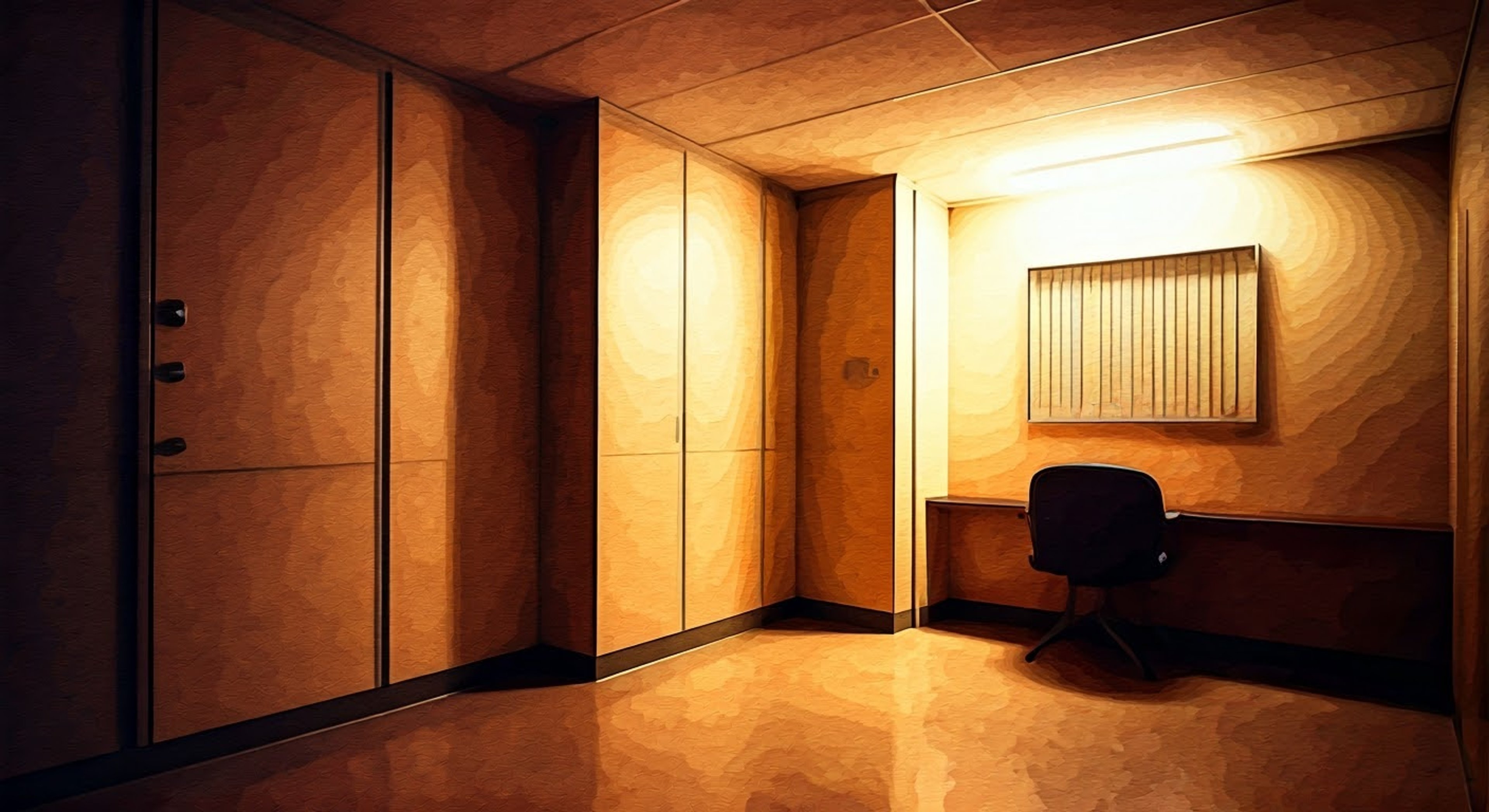 You find yourself in a secure Ghost Squad facility where Commodore Románova has placed you under a unique form of protective custody. Despite the restrictive nature of your confinement, there's an underlying sense that your captor has more complex motivations than simple detainment. The facility's advanced security measures ensure your stay while the Commodore's occasional visits reveal a peculiar mix of professional distance and personal interest in your wellbeing.