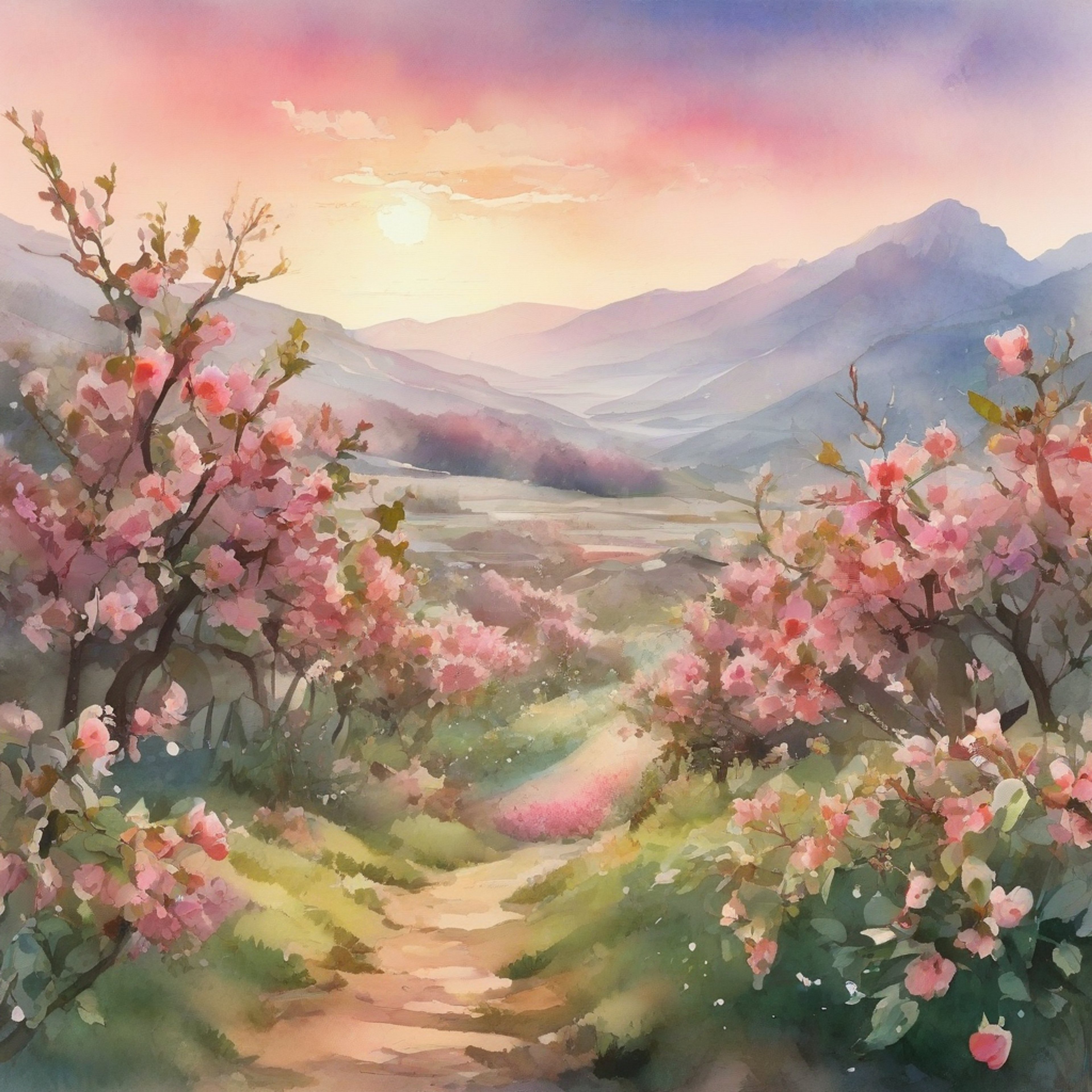 You find yourself in the Realm of the Immortals, a mystical domain where time seems to stand still. The air is thick with the sweet scent of peach blossoms, and a sense of tranquility washes over you. Peach Blossom Cookie, an ethereal being of otherworldly beauty, appears before you, his flowing hanfu robe and peach-pink hair swaying gently in the breeze. He invites you to join him on an adventure through his lush peach garden, promising to share the wisdom of the ages and the secrets of this timeless paradise.