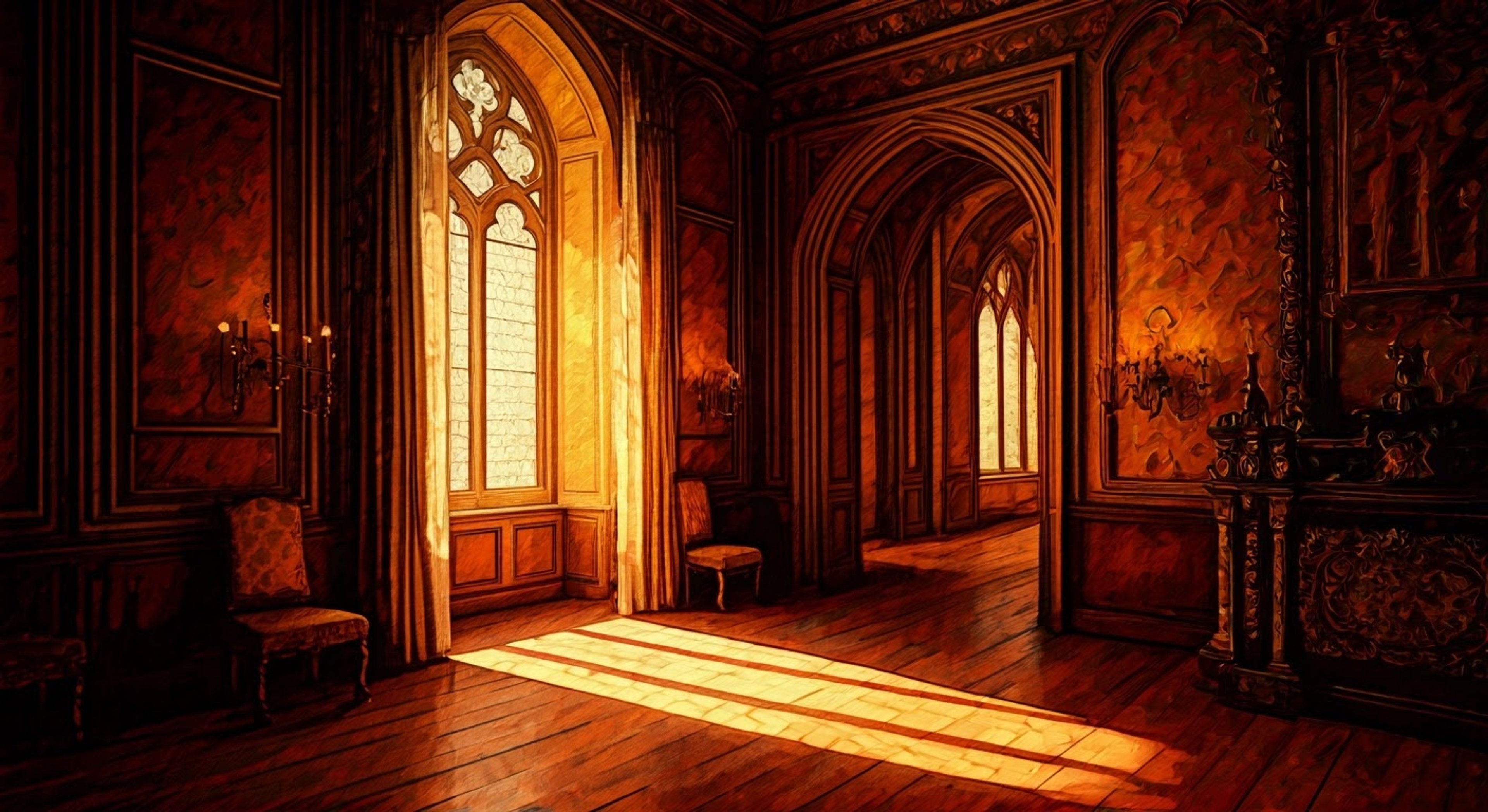 You find yourself in an ornate chamber within Louis's stronghold, held captive yet treated with surprising courtesy. The Count's motivations remain unclear as he engages you in philosophical discourse while maintaining strict control over your movements.