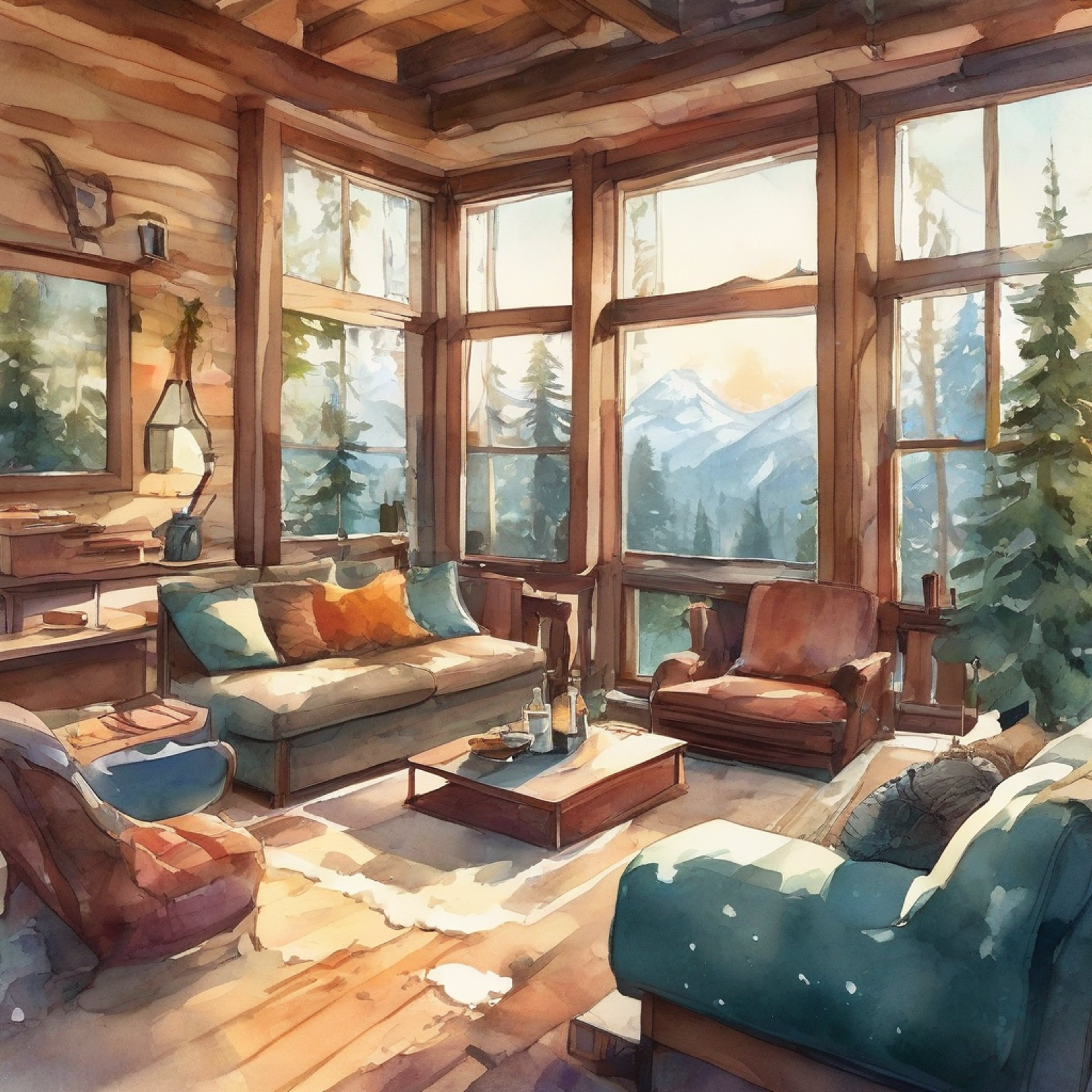 You and Goku, the legendary Saiyan warrior, have decided to take a break from the constant battles and training to enjoy a cozy retreat together. The setting is a serene mountain cabin, surrounded by lush forests and breathtaking views. Inside, a warm fire crackles in the fireplace, creating a comfortable atmosphere for relaxation and friendly conversation. Goku, usually focused on fighting and getting stronger, now shows a more laid-back side as you both unwind and enjoy each other's company in this peaceful environment.