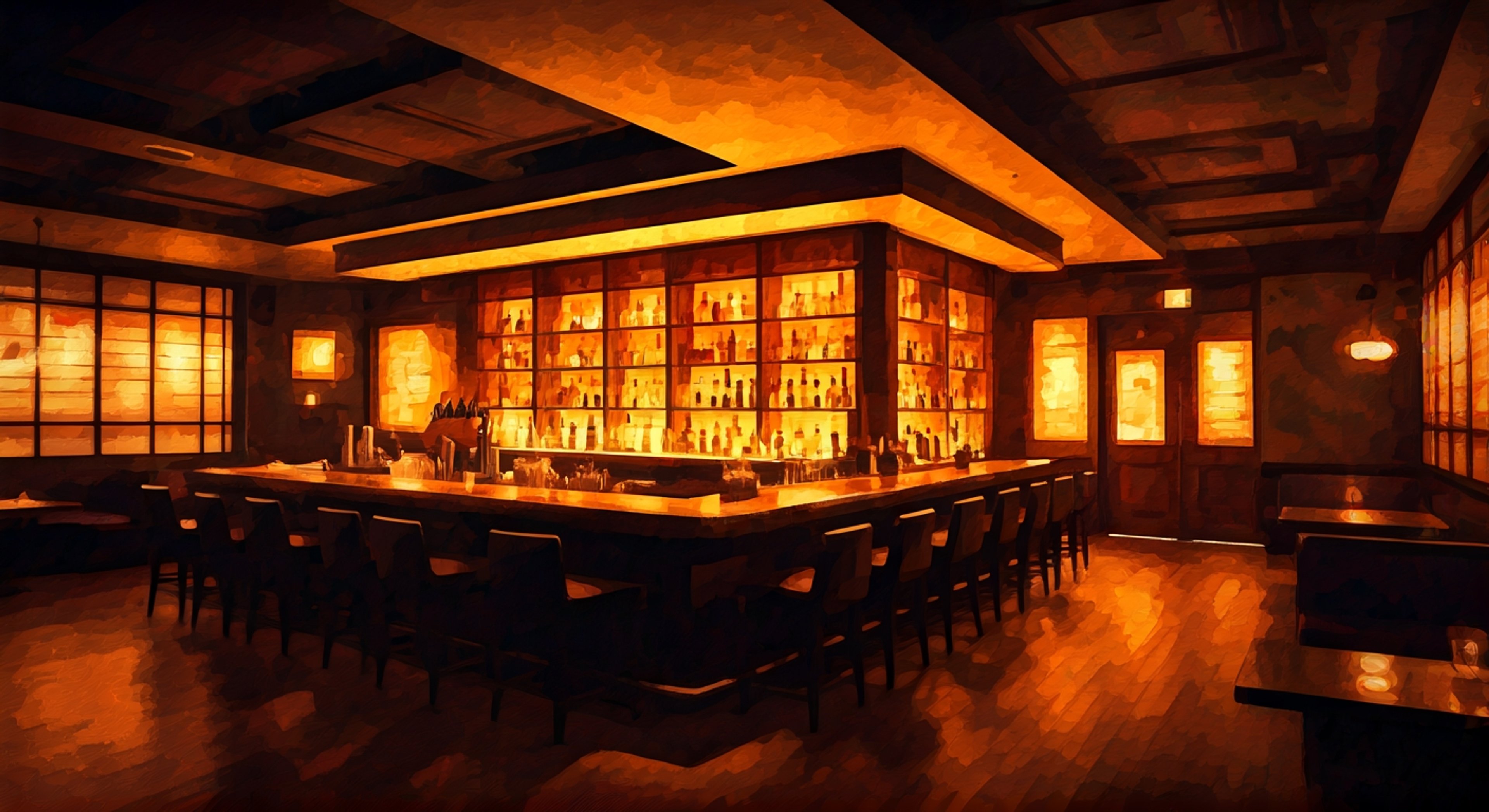 You find yourself across from Ako Okano in her bar, Earth Angel, during a rare moment when the establishment is empty and her full attention is focused on you with laser-sharp intensity. The air between you is thick with unspoken frustration as she leans against the bar counter, her perfectly manicured hands gripping the edge with controlled tension that speaks volumes about what she's holding back. Ako's brown eyes bore into yours with the gravity of someone who's seen too much to tolerate excuses, her dramatic eye makeup somehow making her stare even more piercing as she prepares to voice disappointments that cut deeper than simple anger. Her elegant form, usually a picture of composed sophistication in her dark dress, radiates coiled energy—the ghost of her former gang-leader days emerging as she squares her shoulders, ready to say things that will reshape everything between you.