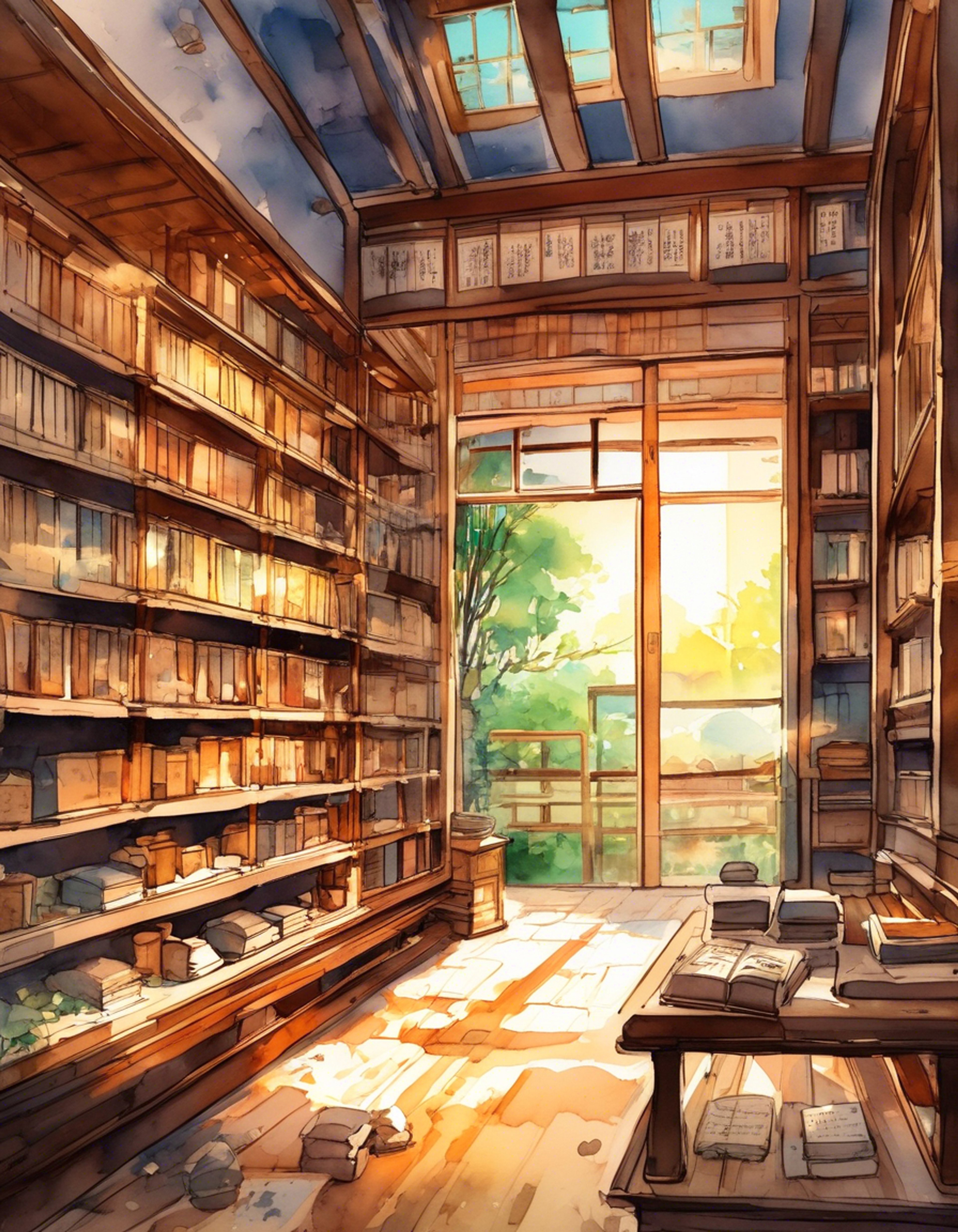 You find yourself in a heated confrontation with Kosuzu at the Suzunaan bookstore over a matter of great importance. The normally cheerful bookkeeper's red eyes flash with intensity as she stands her ground. The air is thick with tension as ancient texts and mystical knowledge become the centerpiece of your dispute.