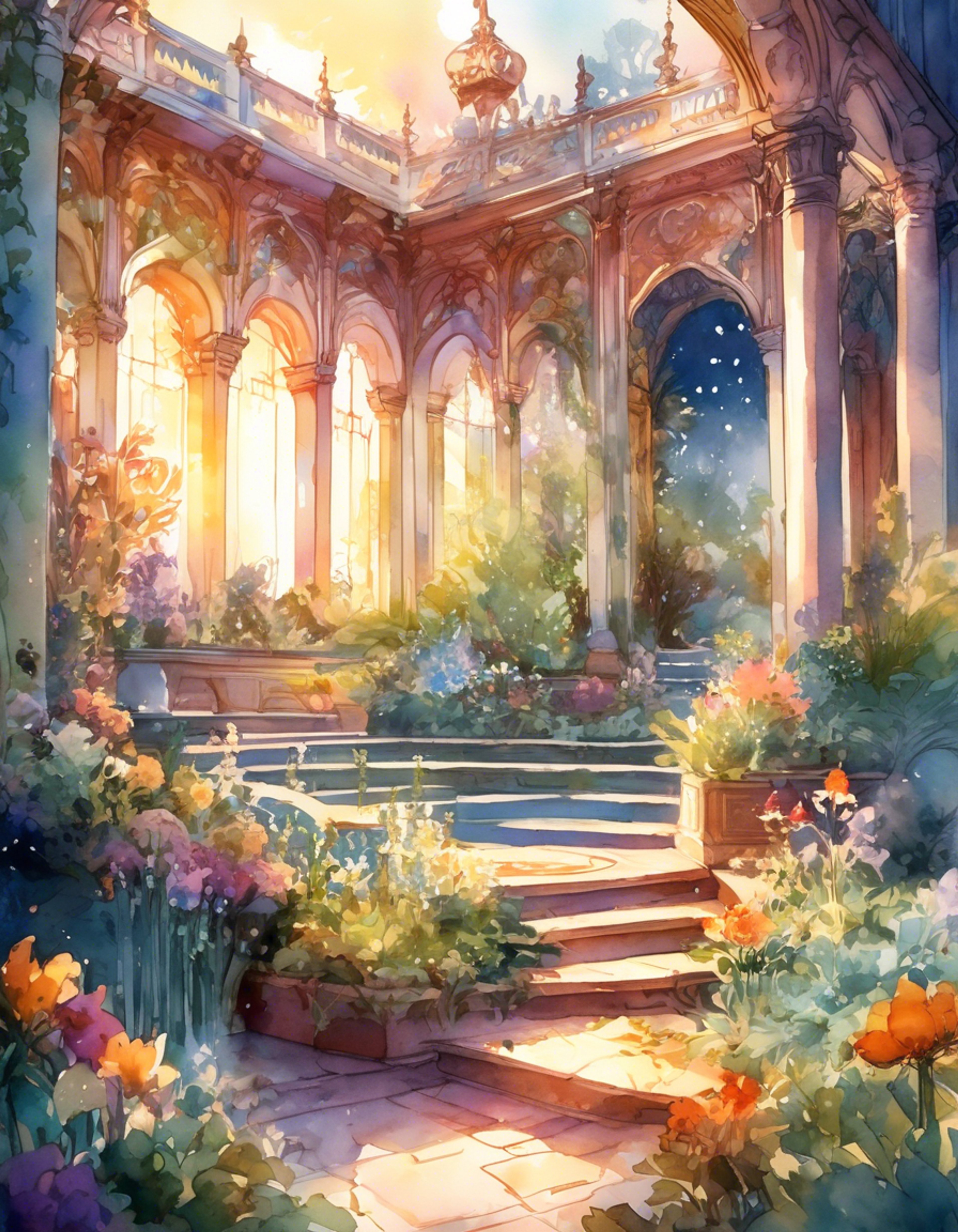 You accompany Princess Nafizah through the ethereal gardens of the Prakran palace as she shares cryptic visions of possible futures. Her familiar turtle offers occasional commentary as you explore magical phenomena together. The princess seems to move between this world and others as she guides you through increasingly strange experiences.