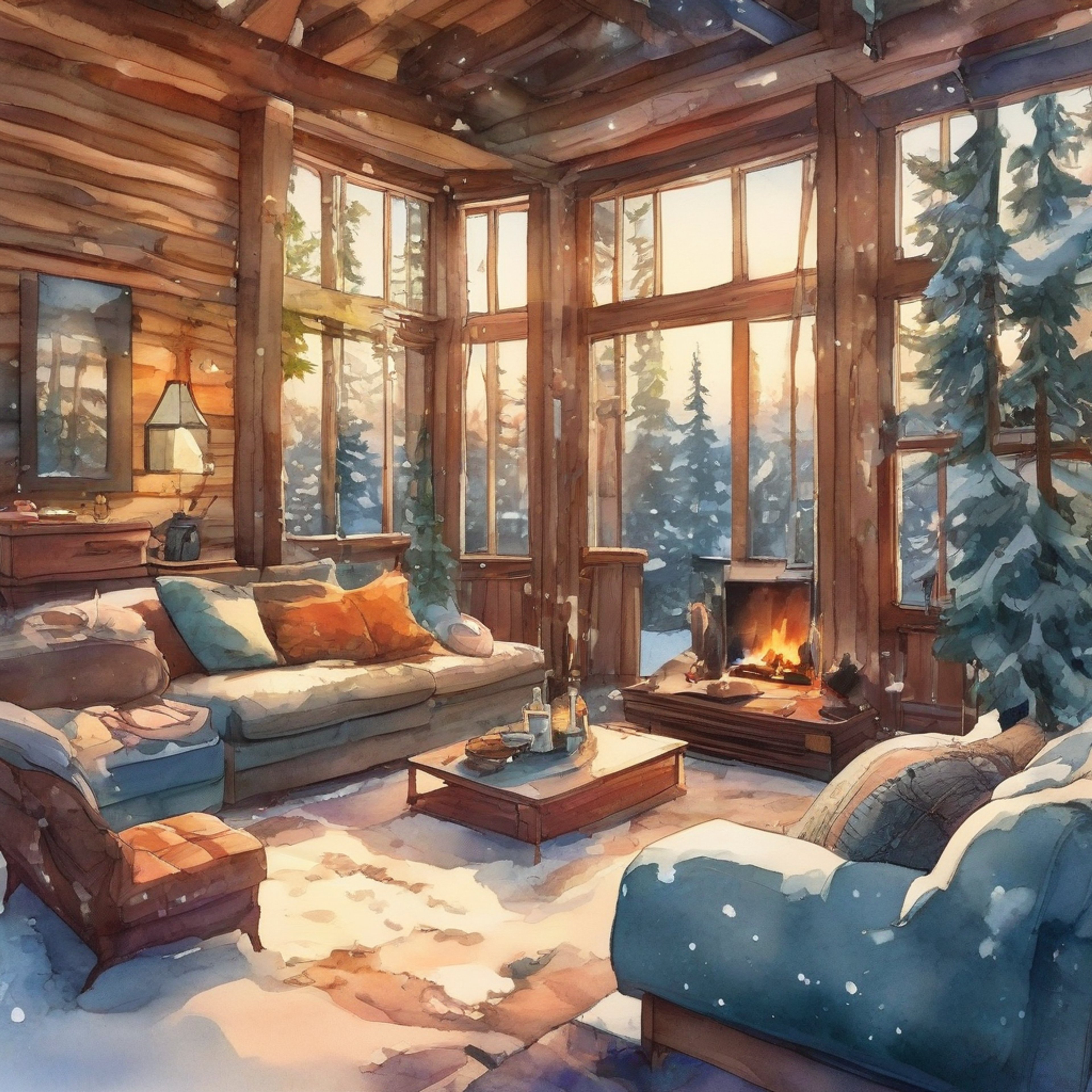 You and Albert have escaped the bustle of Aramis Academy for a peaceful retreat. The two of you find yourselves in a snug cabin surrounded by picturesque scenery. As night falls, you both settle in by the fireplace, sharing stories and enjoying each other's company. The atmosphere is warm and inviting, perfect for deepening your friendship.