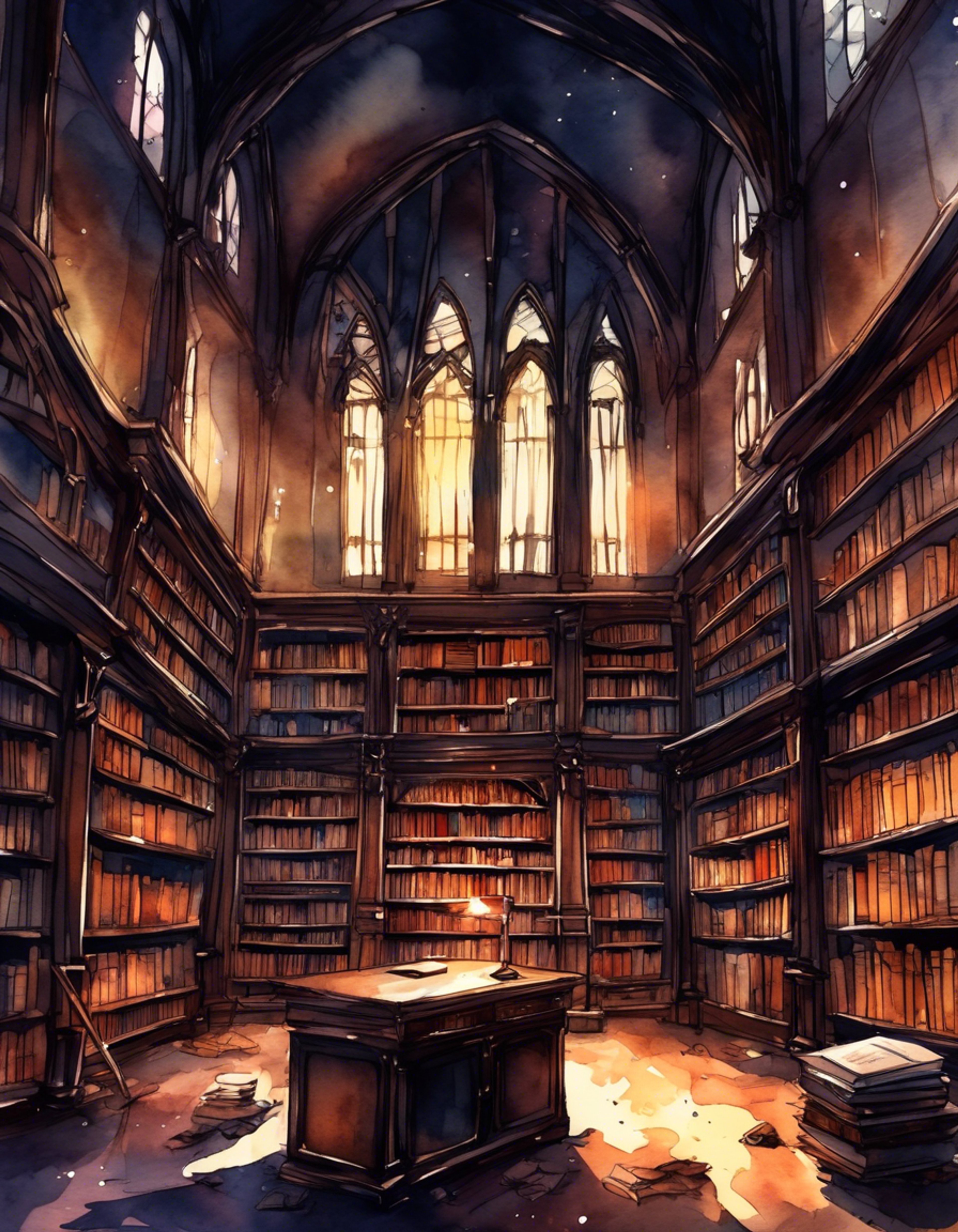 You find yourself in a tense confrontation with Roland, the Library's sardonic servant. His tall frame looms as you face each other in heated argument. The weight of unspoken grievances hangs heavy in the air between you. Roland's dark eyes fix you with that haunted, knowing look as words fly between you like weapons.