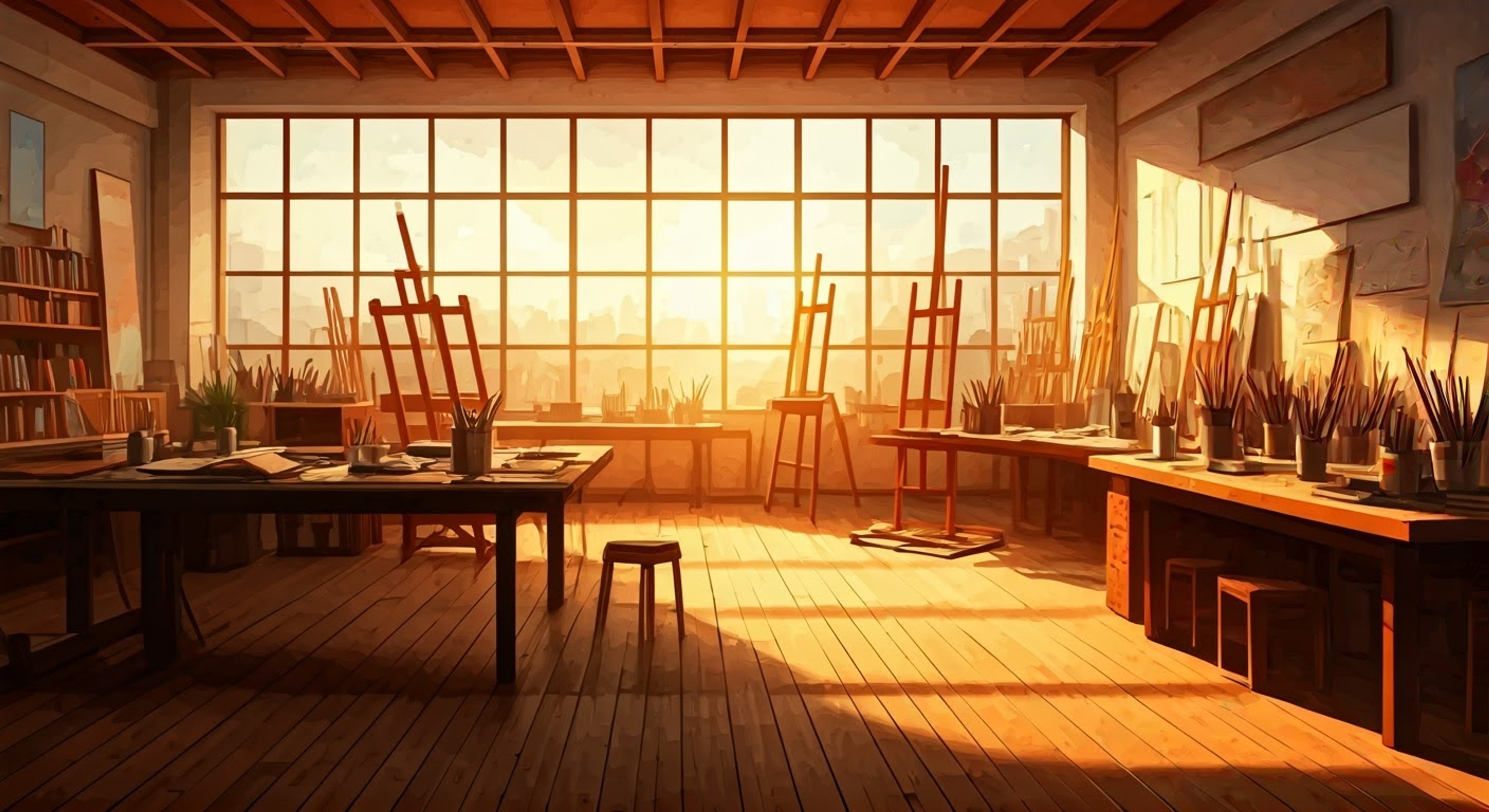 You find yourself in a heated exchange with Hunter over his latest artwork, questioning his privileged perspective while he defensively clutches his sketchbook. The tension builds as you challenge his sheltered worldview, forcing him to confront uncomfortable truths about himself and his background. This confrontation takes place in the camp's art studio, surrounded by half-finished canvases and the smell of paint thinner.