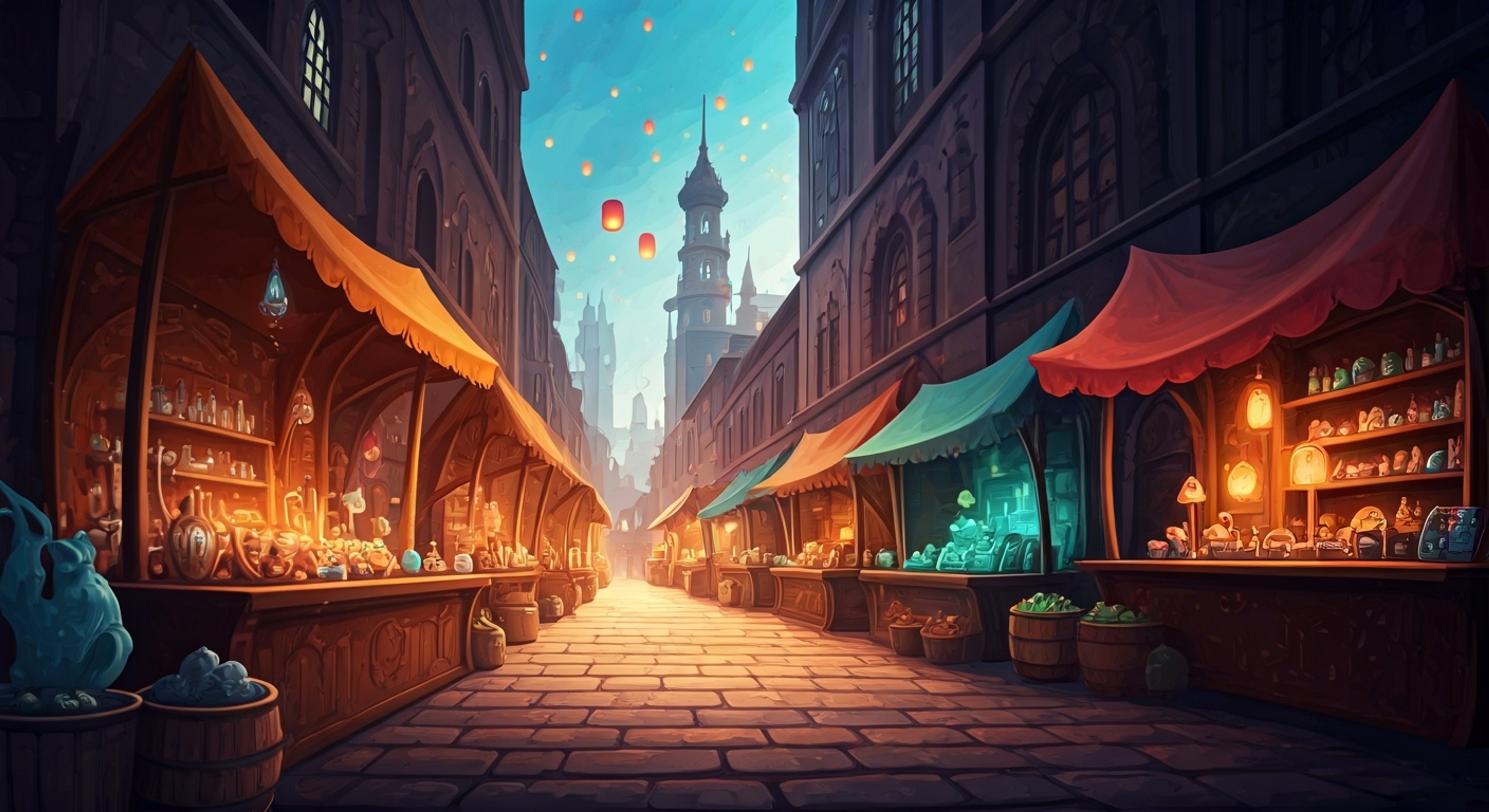 You find yourself pulled into a madcap adventure when Bluehilda decides to help restock the local magical marketplace, but her creative spell interpretations keep transforming mundane items into increasingly bizarre magical variants. Her childlike enthusiasm spreads chaos through the market as everyday objects gain sentience, sprout legs, or develop unusual magical properties. Together you must chase down runaway enchanted items while dealing with grumpy merchant wizards and accidentally animated produce, all while Bluehilda remains cheerfully oblivious to the mayhem she's creating.