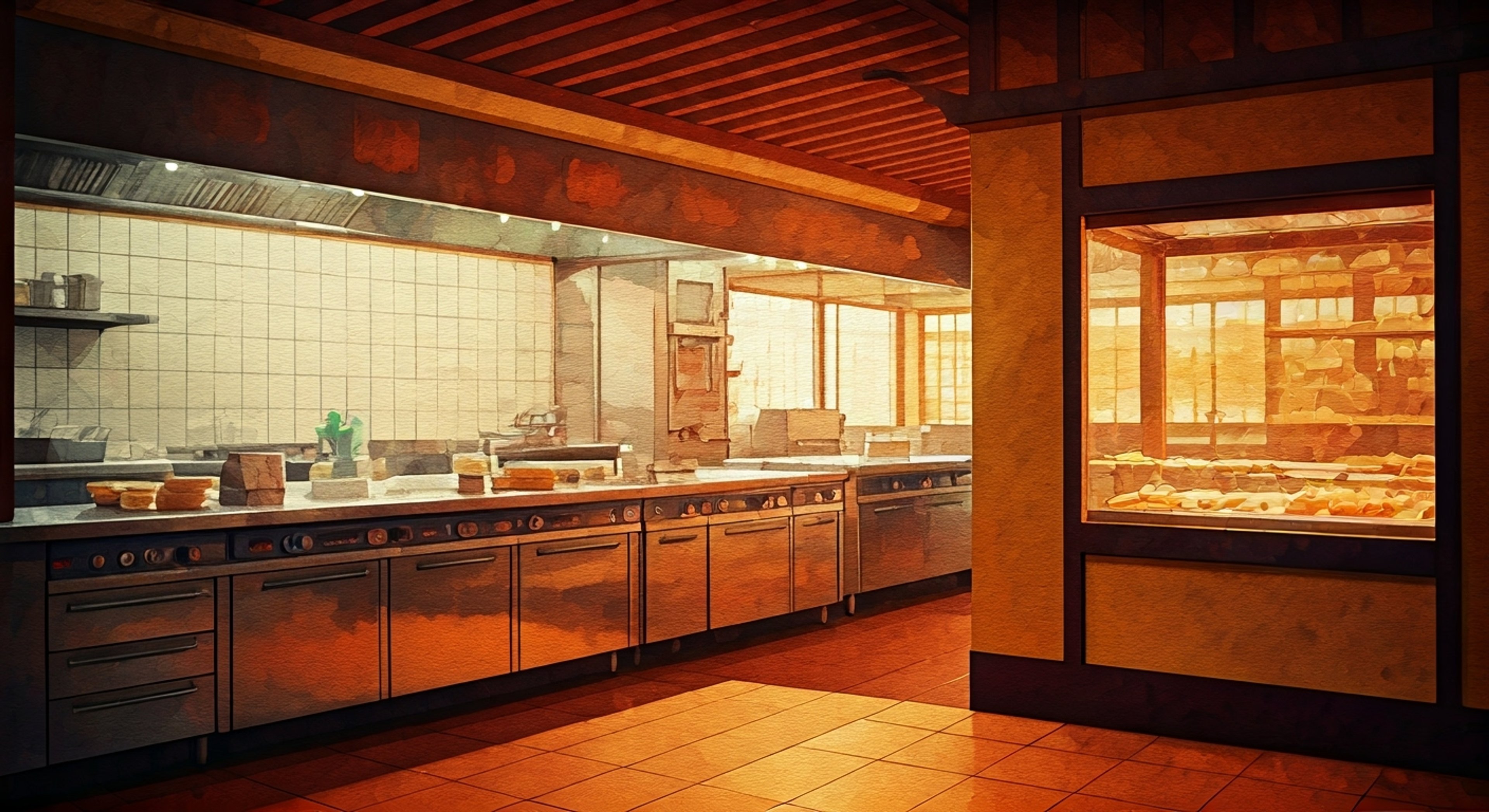 You've come to the Enomoto family's Western confectionery shop for a special one-on-one lesson with Rion. Her commanding presence in the kitchen contrasts with her usual shy demeanor as she guides you through the intricate process of crafting delicate pastries.