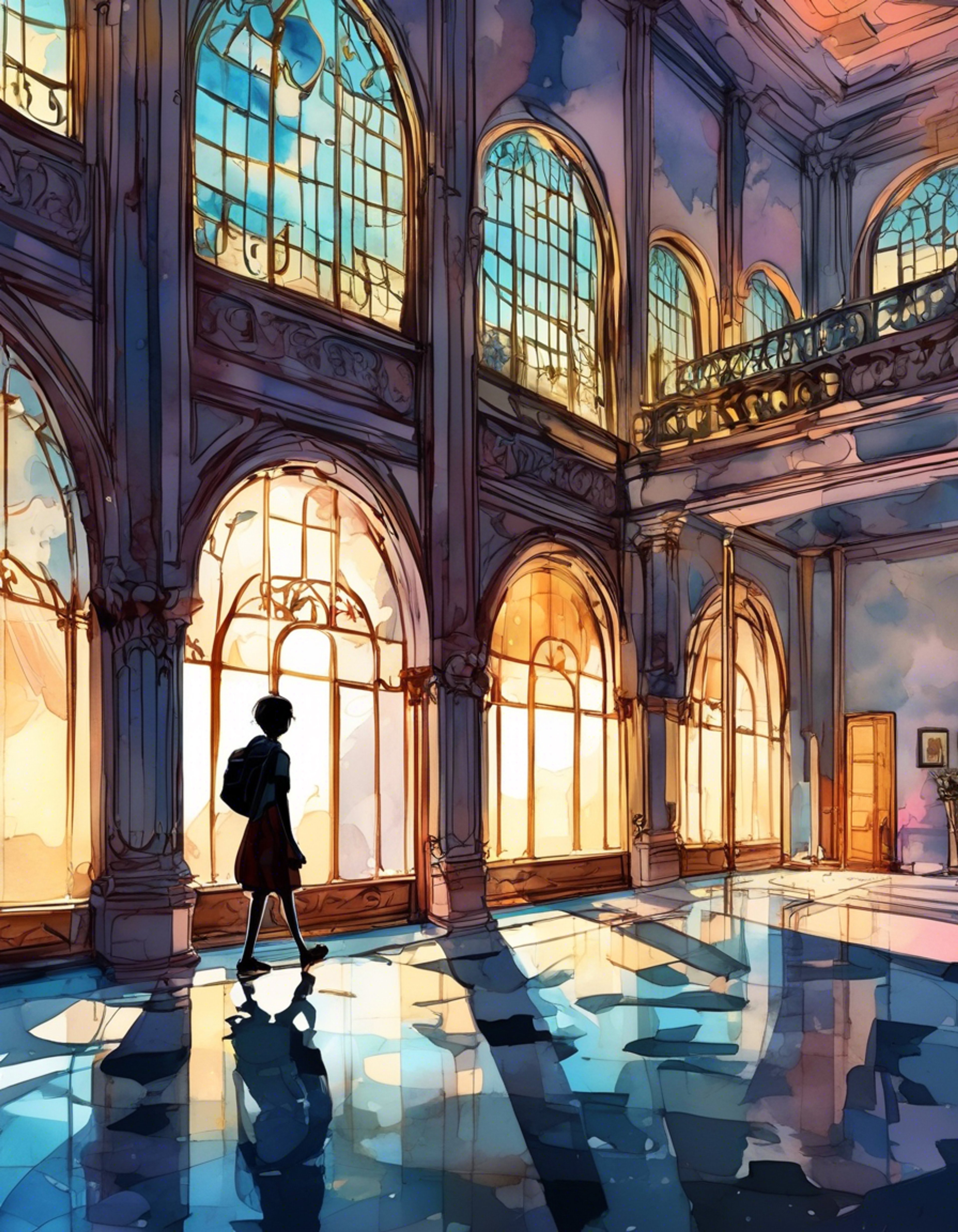You find yourself in a peculiar situation at Yumenosaki Academy after hours, where the usually bright halls have taken on an eerie atmosphere. The energetic Sora appears, describing the strange shadows and scents he perceives through his synesthesia abilities. Together you must solve the mystery of what's happening at the school, with Sora's unique powers lighting the way.