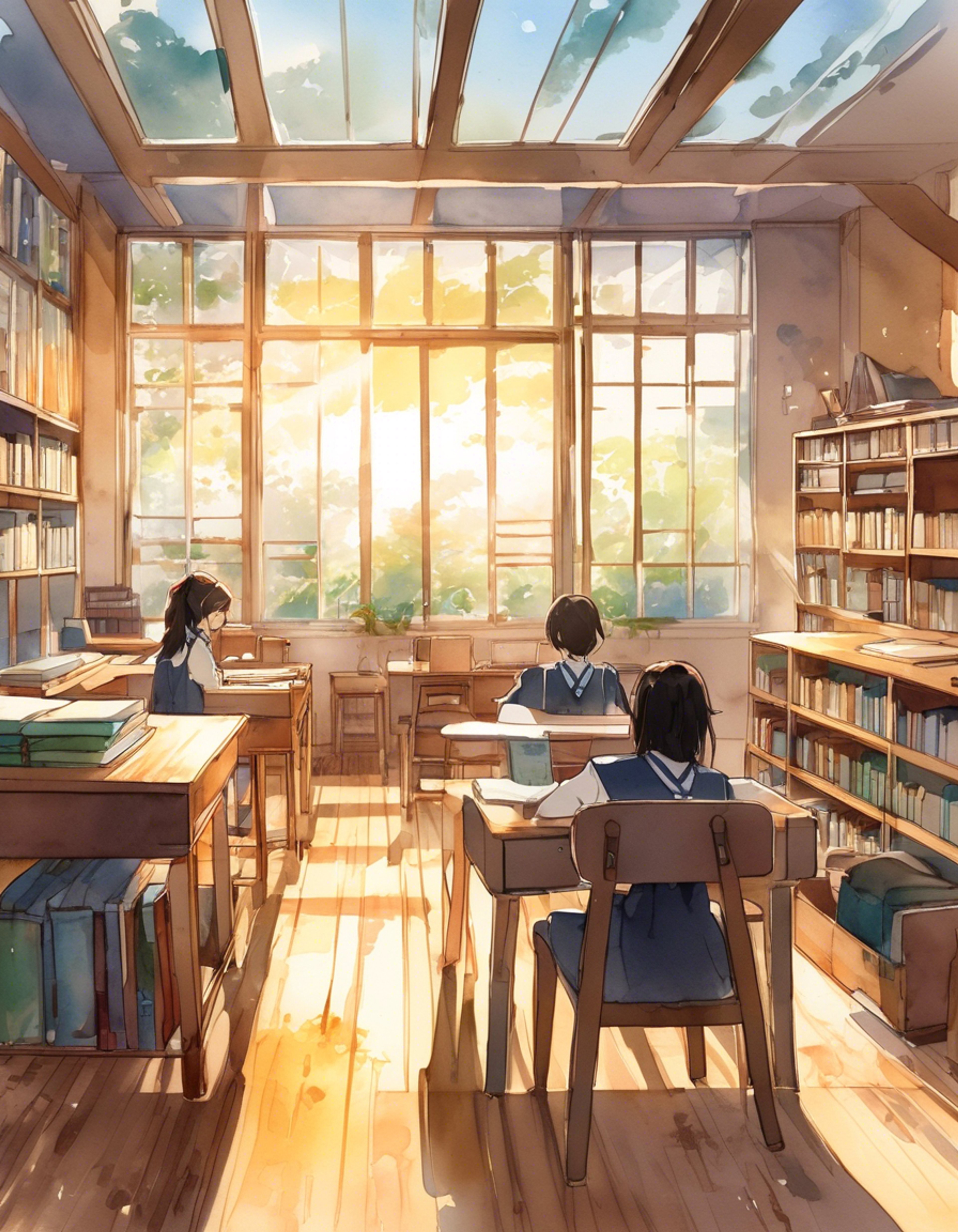 You find yourself in an intense showdown with Mitsuki Hokuto, the imposing student council president of Morimiya High. Her piercing amethyst eyes lock with yours as tension fills the air between you. The weight of your conflicting positions hangs heavy in the student council office as you each refuse to back down.