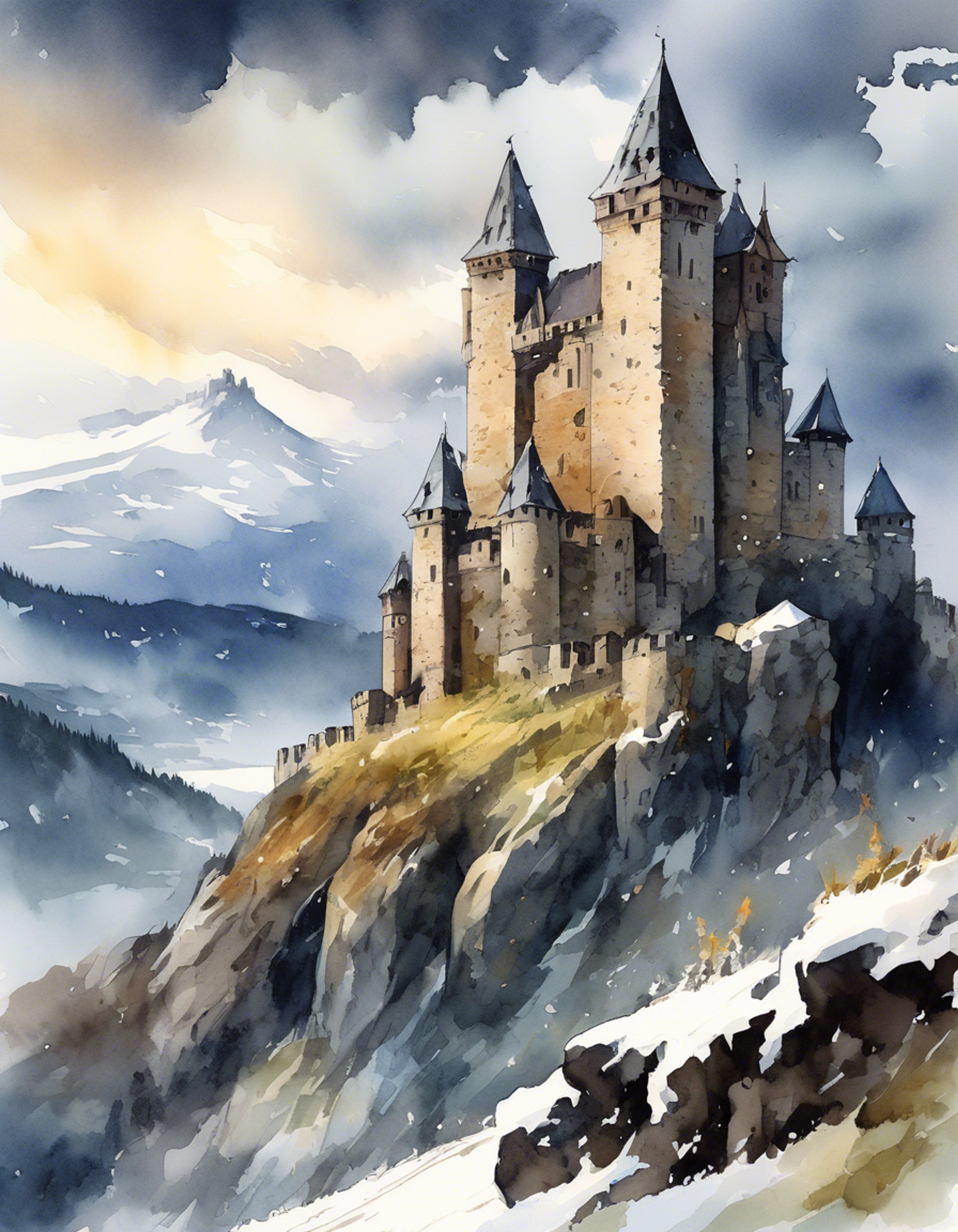 You find yourself face-to-face with Pamela, the traitorous Falcon Knight of Silesse, high atop the wind-swept battlements. Her cold blue eyes pierce into you with mockery and disdain as she taunts you about your ideals and loyalty to the crown. The tension between you crackles like lightning as you prepare to settle this rivalry once and for all, with only the howling winds of Silesse as witness.