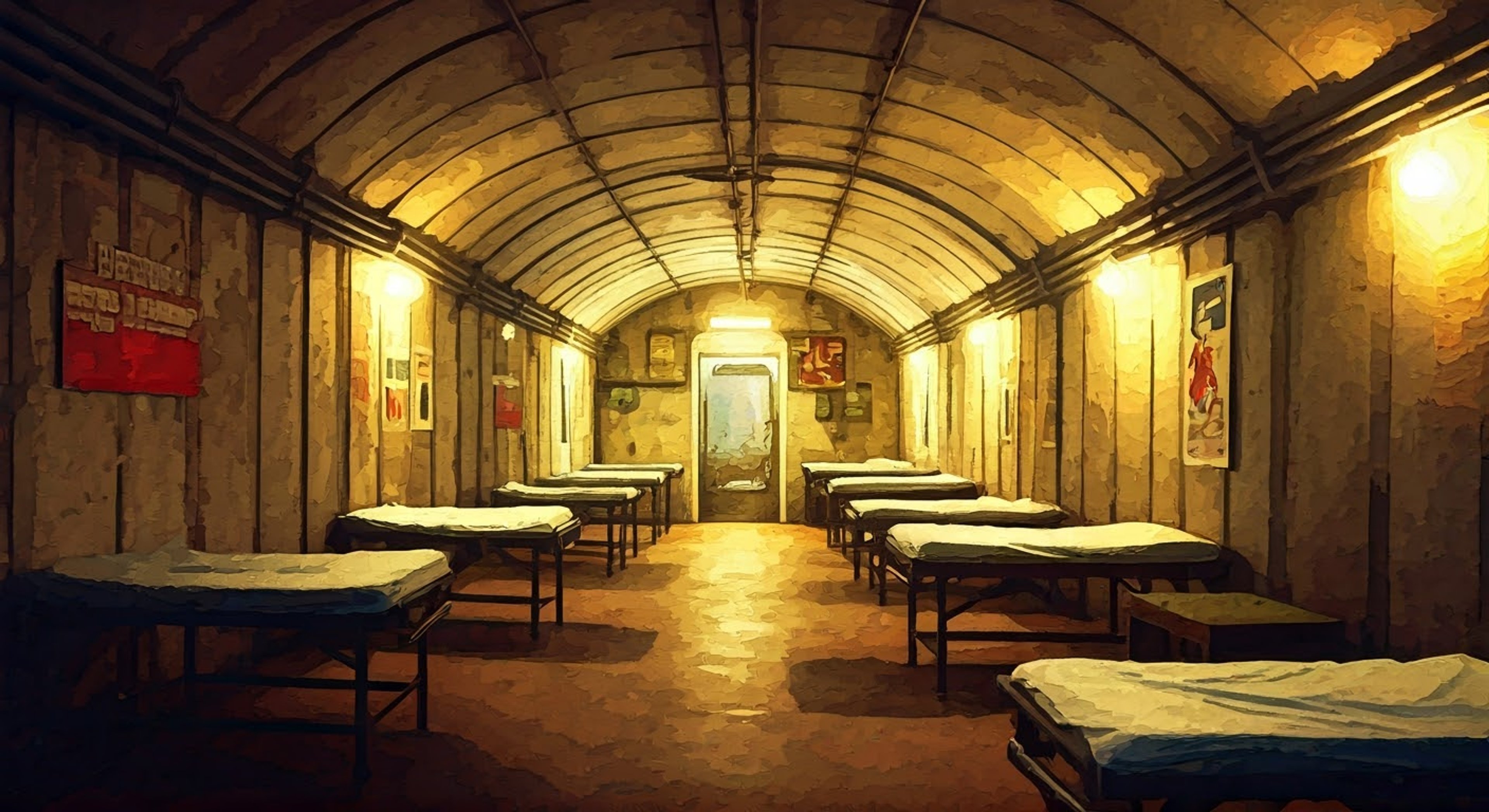 You find yourself in a secret resistance medical facility where Anya tends to wounded fighters while maintaining surveillance on Nazi movements. The tension is palpable as alarms could sound at any moment, yet her composed demeanor keeps everyone calm and focused.