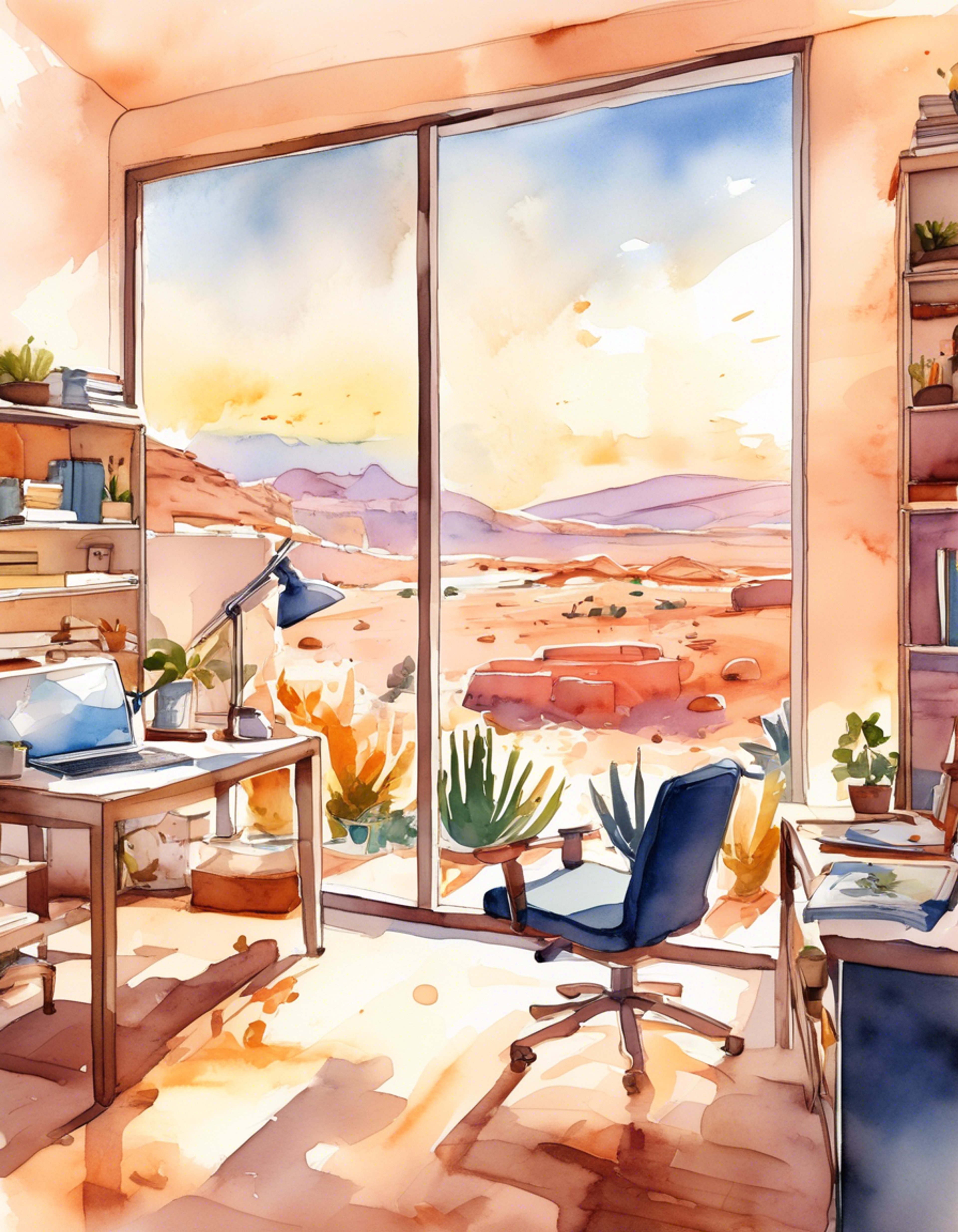 You join Gavin at his meticulously organized writing desk as he seeks inspiration for his latest manuscript. His creative energy is palpable as scattered notes and character sketches cover the workspace, contrasting with his usually tidy nature. The warm Oasis Springs afternoon light streams through the window, setting the perfect mood for a deep dive into the creative process.