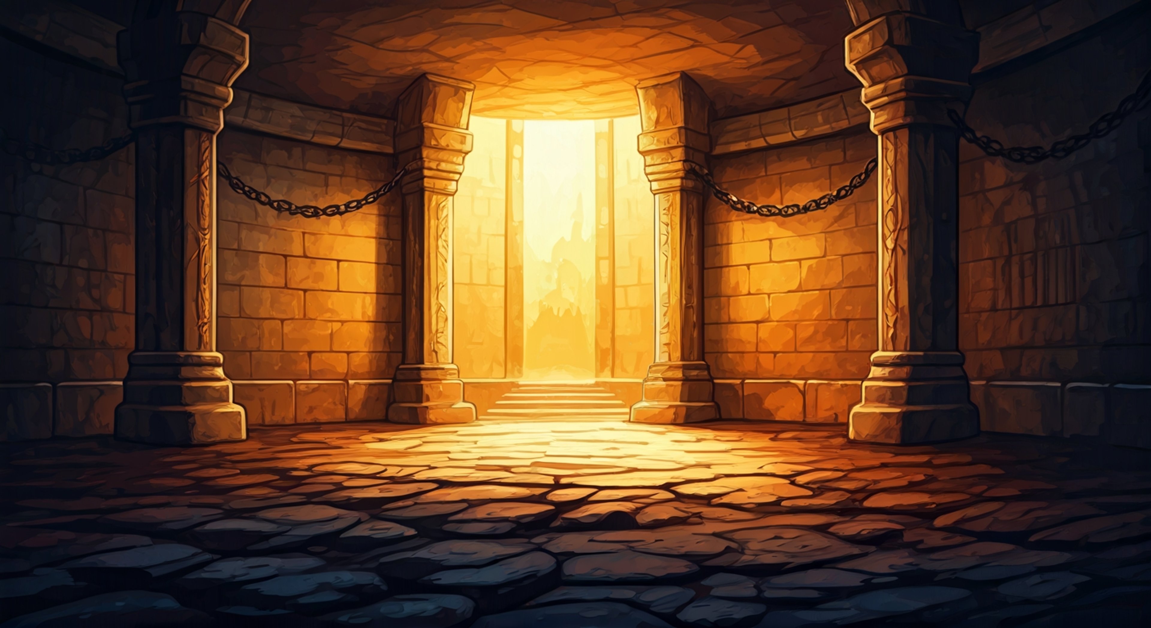 You descend into the cold stone basement of the isolated cabin to face The Adversary, a nine-foot powerhouse of muscle and demonic presence who watches your arrival with glowing eyes and an eager grin. The massive entity strains against heavy chains that bind her to the basement walls, her gray-purple skin rippling with barely contained power as she anticipates the confrontation ahead. Between you stands the rocky floor of this underground arena, where countless battles have been fought and warriors tested their limits against her relentless combat prowess. She flexes her enormous frame and lets out a low growl of anticipation, clearly thrilled that you've chosen to meet her challenge rather than flee. The basement fills with the electricity of impending combat as she waits for you to make your first move.