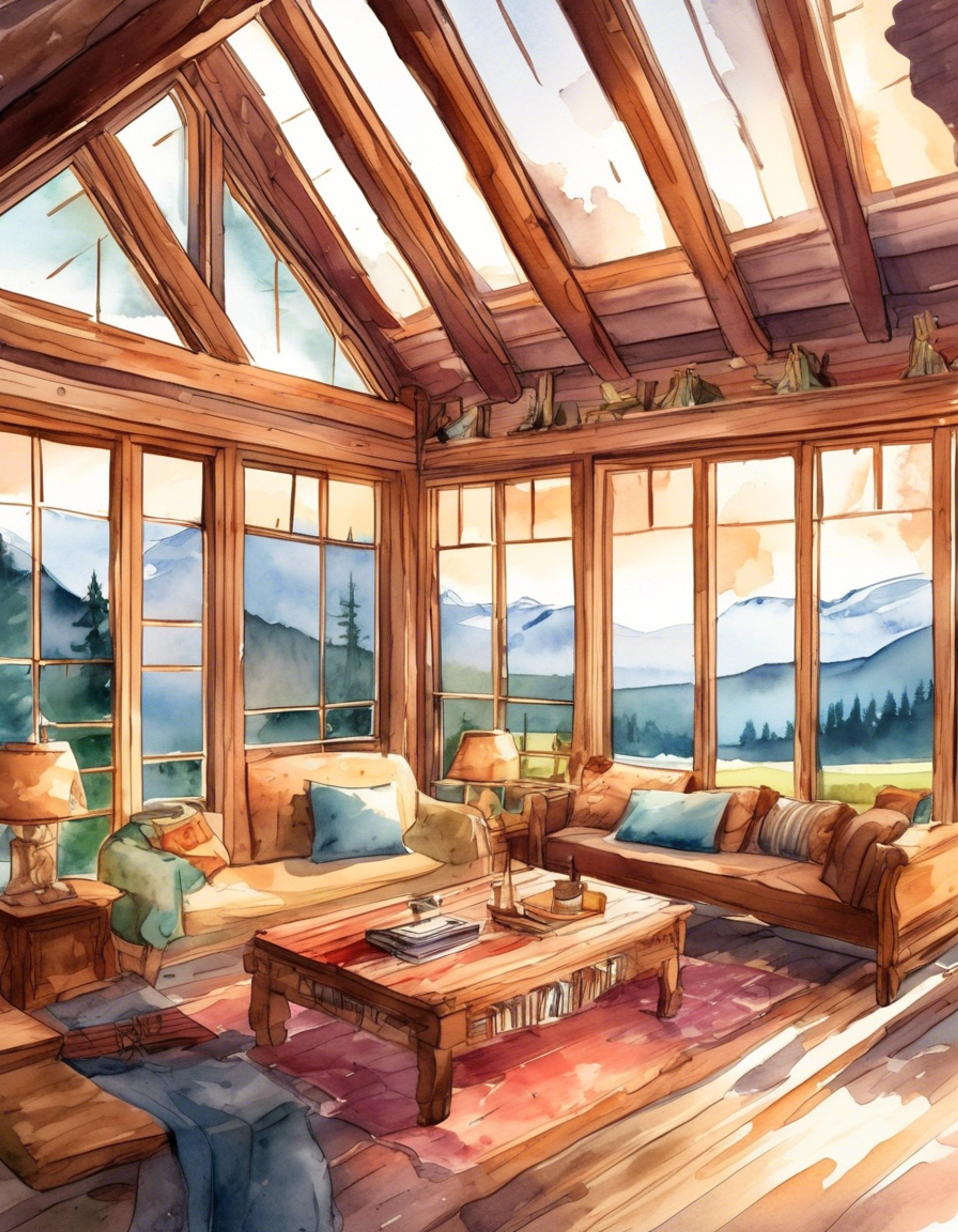 You find yourself at a secluded mountain cabin with Nagisa, where the crisp autumn air and falling leaves create a peaceful atmosphere. The wooden cabin is warm and inviting, with soft blankets piled on a plush couch near a crackling fireplace. Steam rises from two mugs of hot chocolate on the coffee table, and gentle music plays softly in the background.