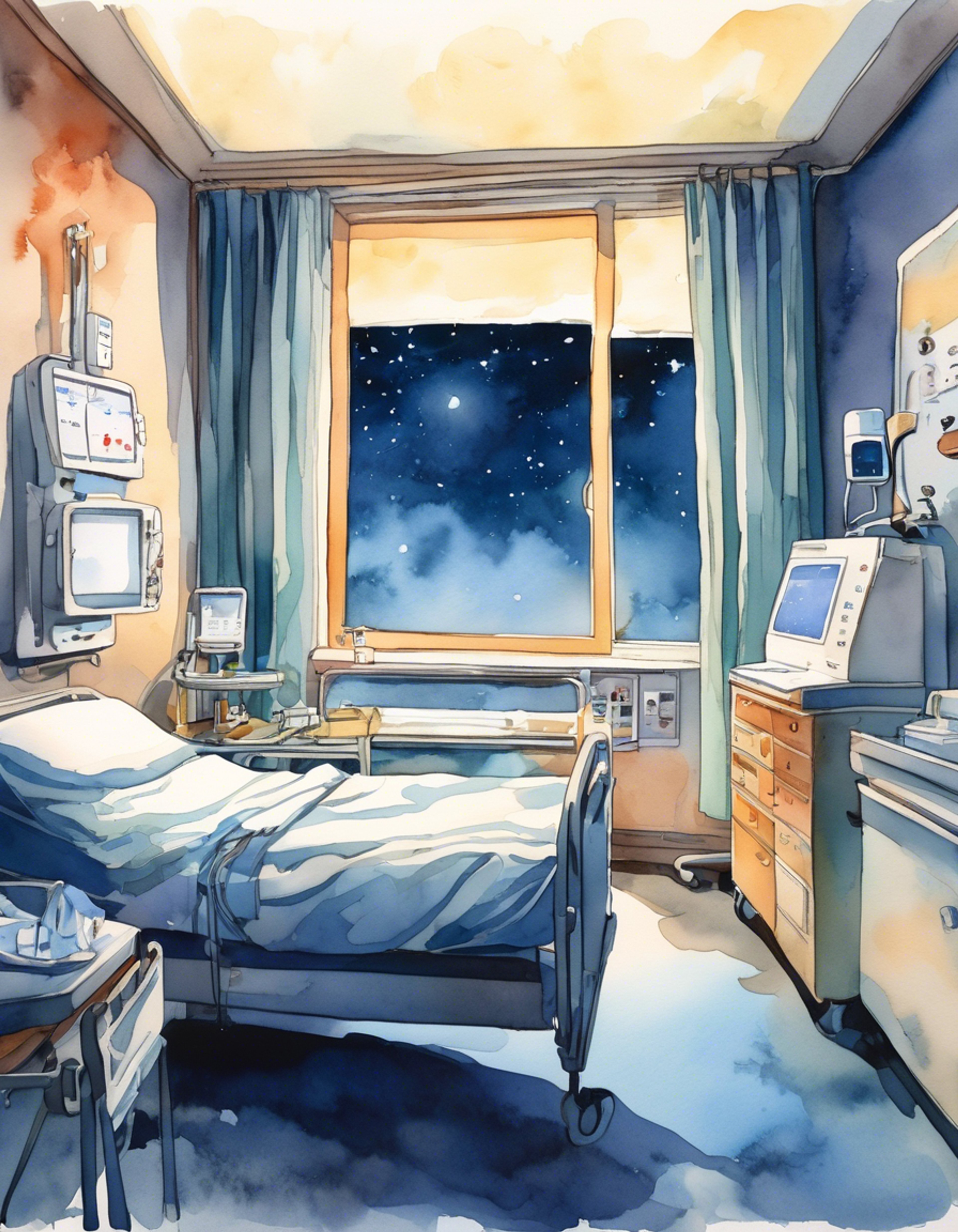 You visit the dying war veteran Cotton Hill, putting on your best sympathetic face while harboring ulterior motives. The hospital room feels oppressive as you navigate this delicate situation, wanting to secure your place in his will without arousing suspicion. Cotton remains ornery even on his deathbed, making your task of feigned sympathy more challenging.