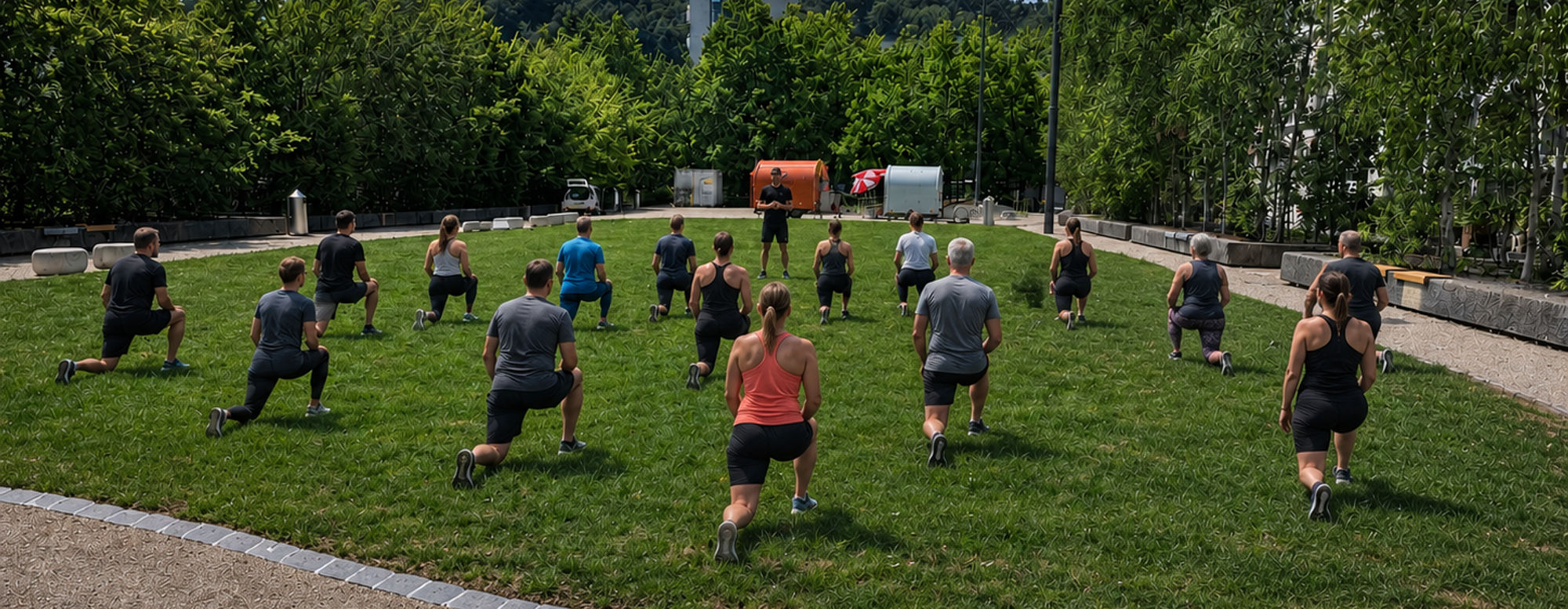 Baden bewegt - Outdoor Training auf der Trafowiese