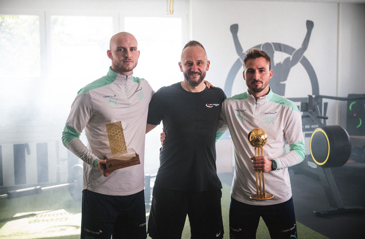 Davor zusammen mit Glenn Hodel und Noel Ott Davor zusammen mit Glenn Hodel und Noel Ott